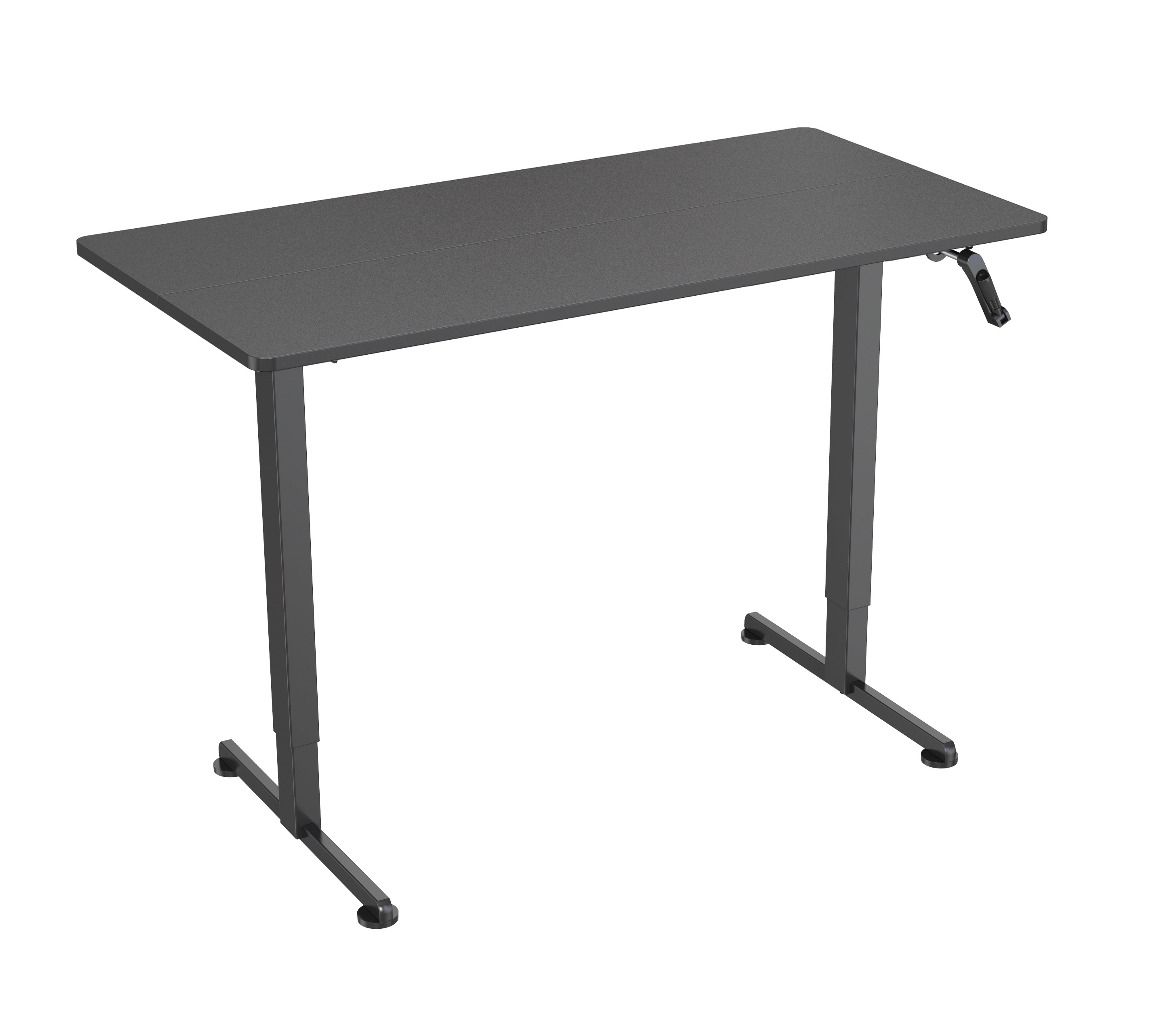 Manual Height Adjustable Standing Desk with Hand Crank – V-MOUNTS JSD7-02-2P