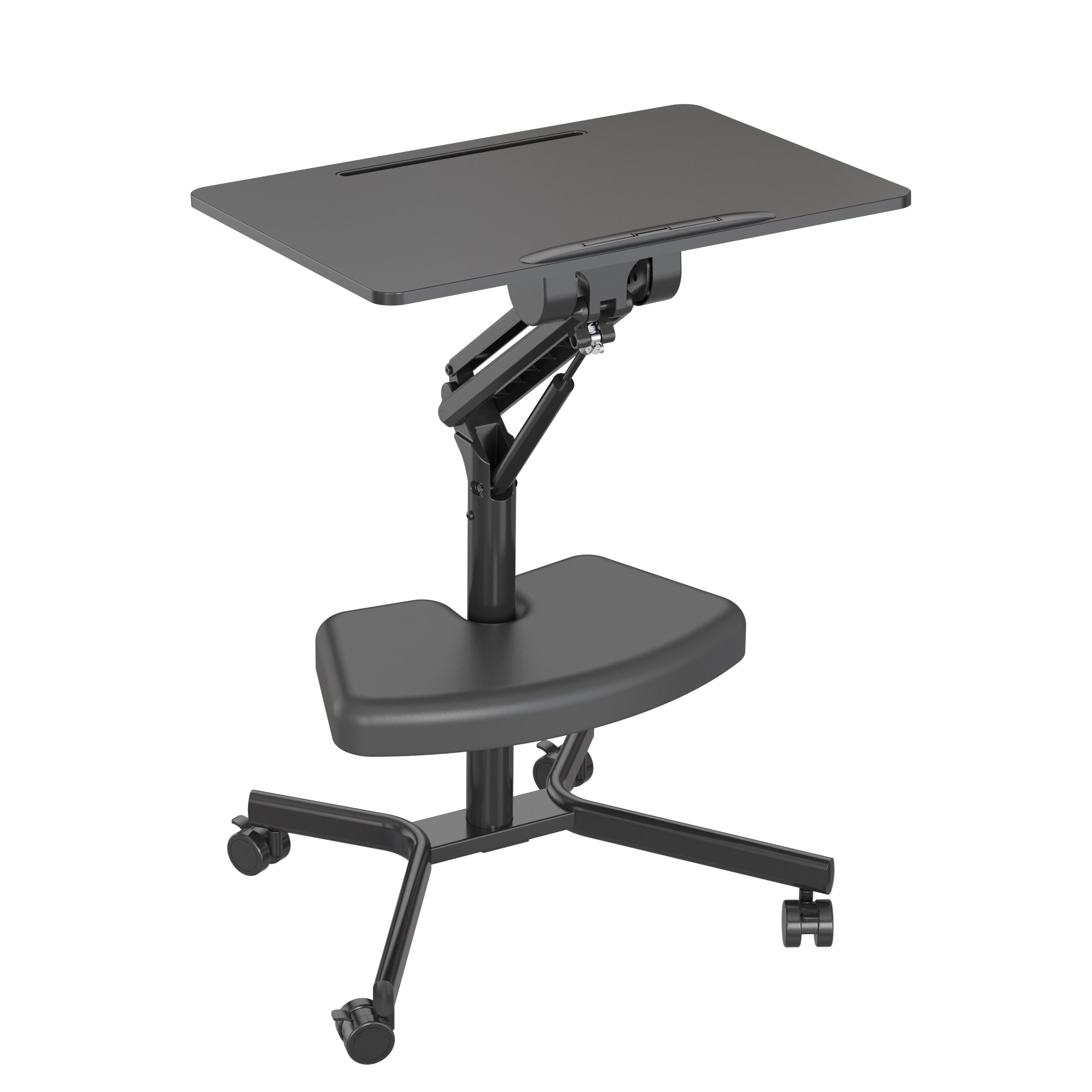 Mobile Laptop Desk with 0–90° Flip Desktop & Gas Spring Lift – V-MOUNTS VM-FA115