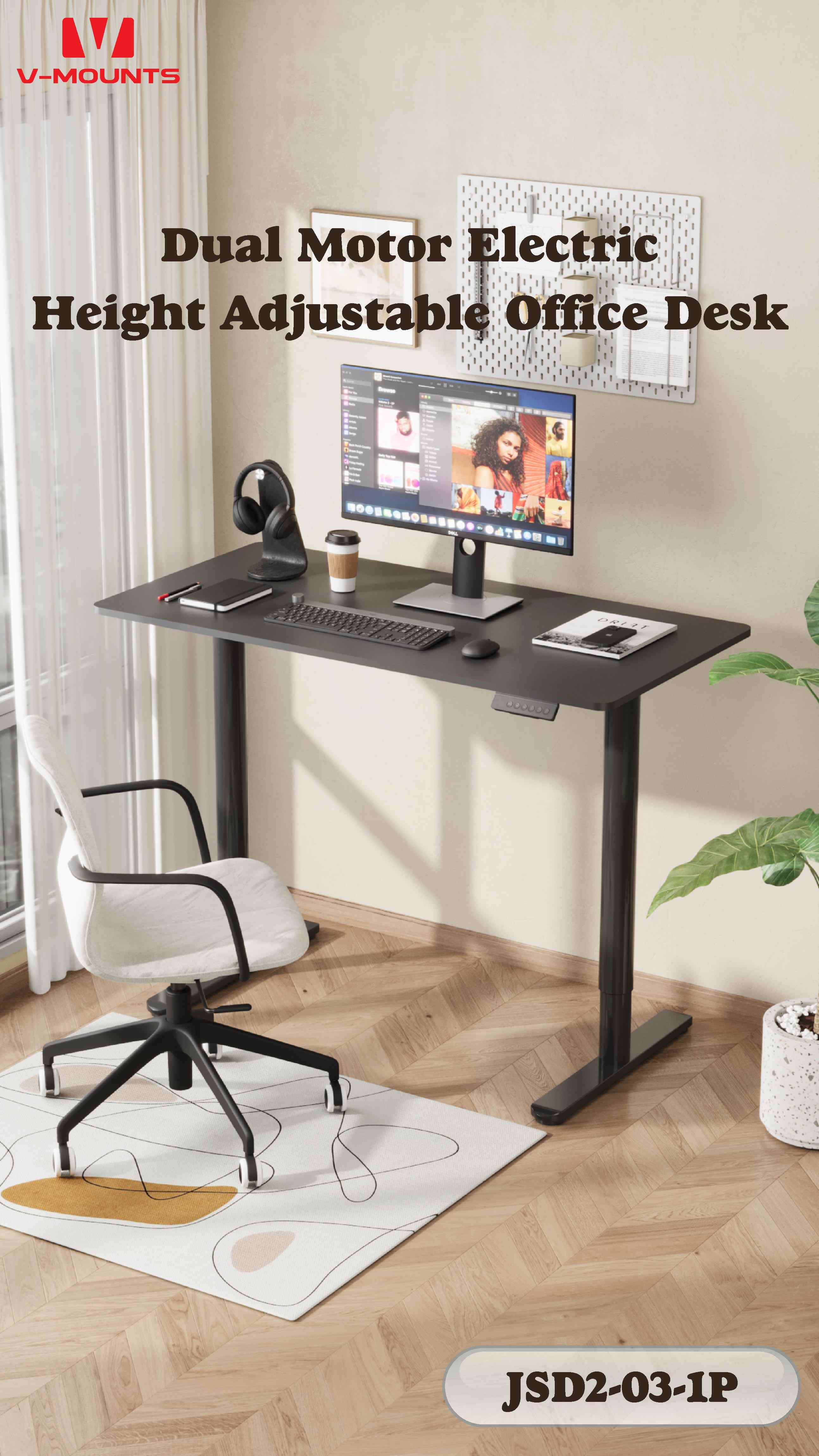 V-MOUNTS Electric Sit to Stand Desks JSD2-03-1P