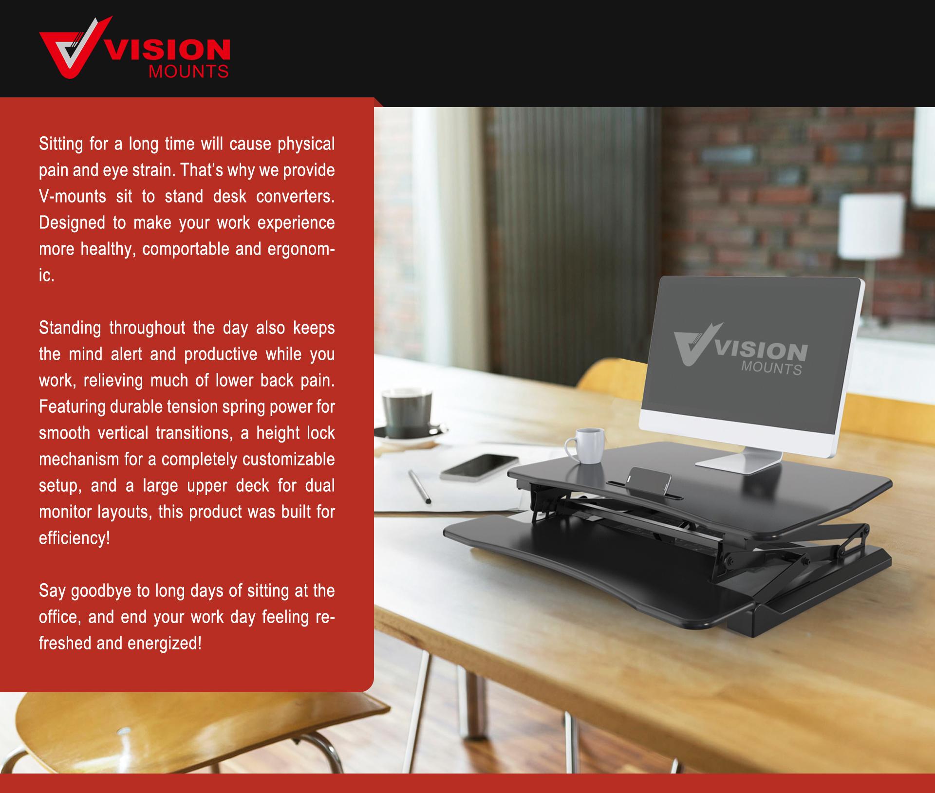 V-MOUNTS Gas Lift Desk Converters SD15、GSD63H、GLD07L、GSD63E