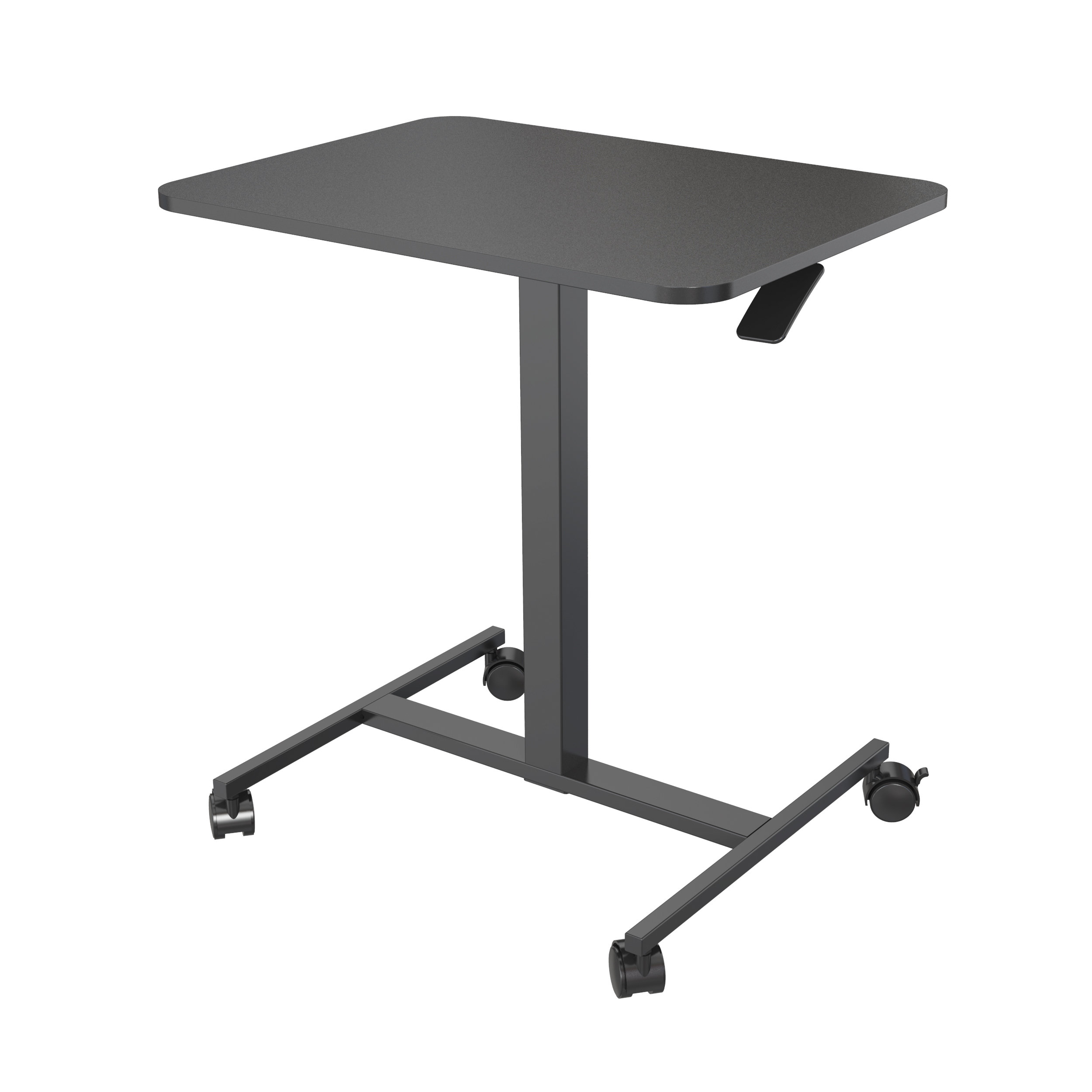 Mobile Height Adjustable Laptop Desk with Lockable Gas Spring – V-MOUNTS VM-FDS106B-A2