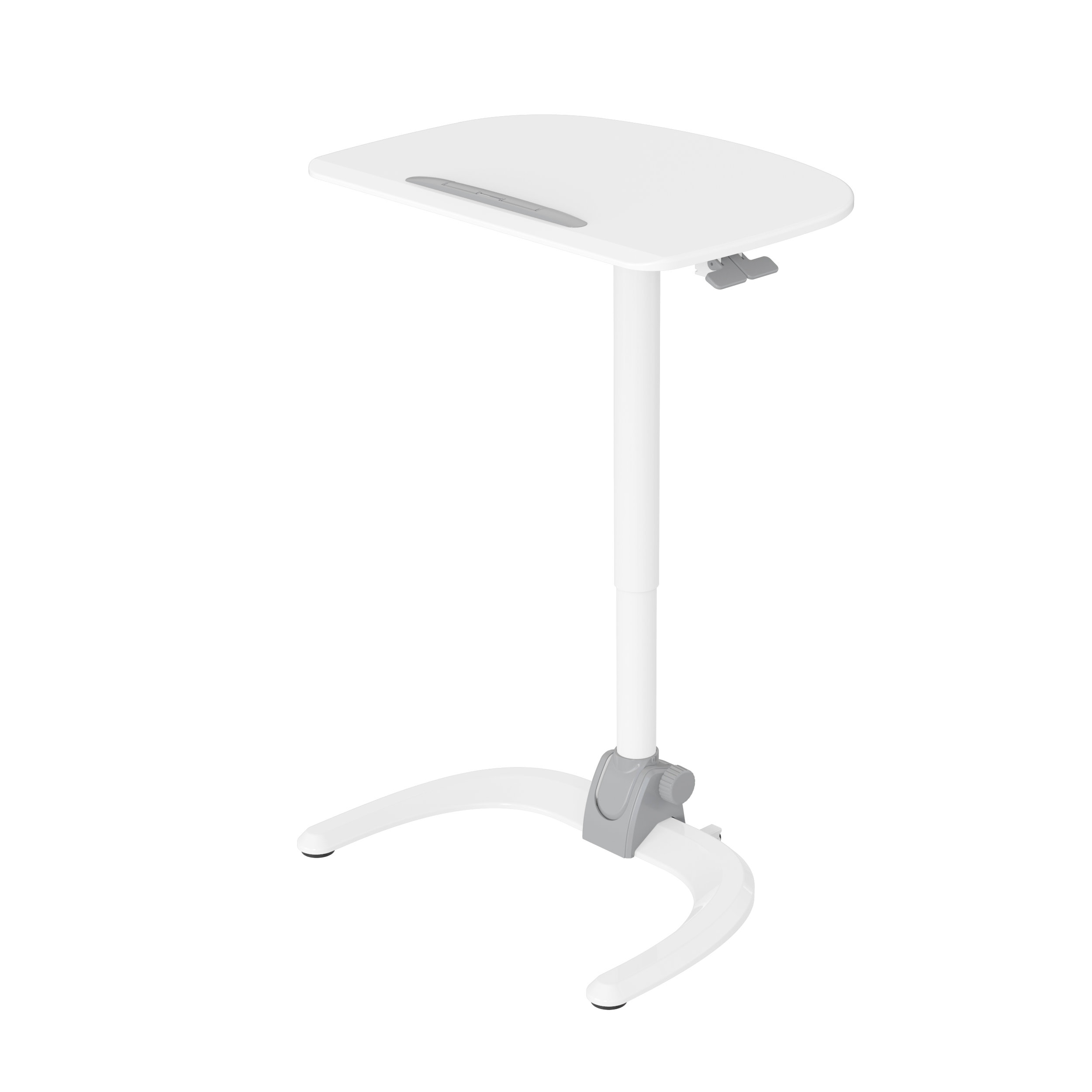 Height Adjustable Mobile Laptop Desk with Hidden Casters and Folding Base – V-MOUNTS VM-FDS110