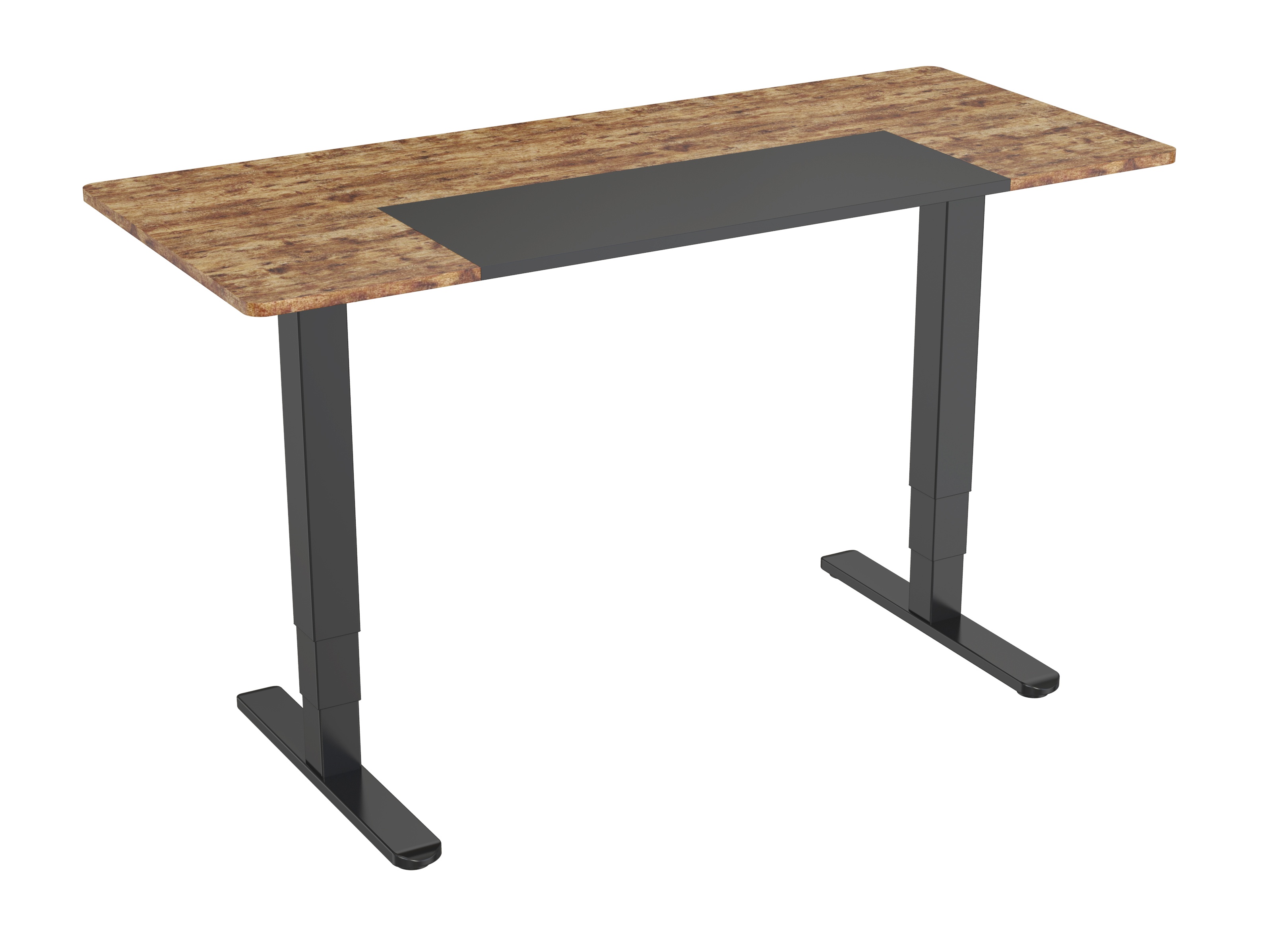 Dual Motor Height Adjustable Desk Frame | 3-Stage Inverted Rectangular Legs | Quiet & Stable V-MOUNTS JSD2-02-D