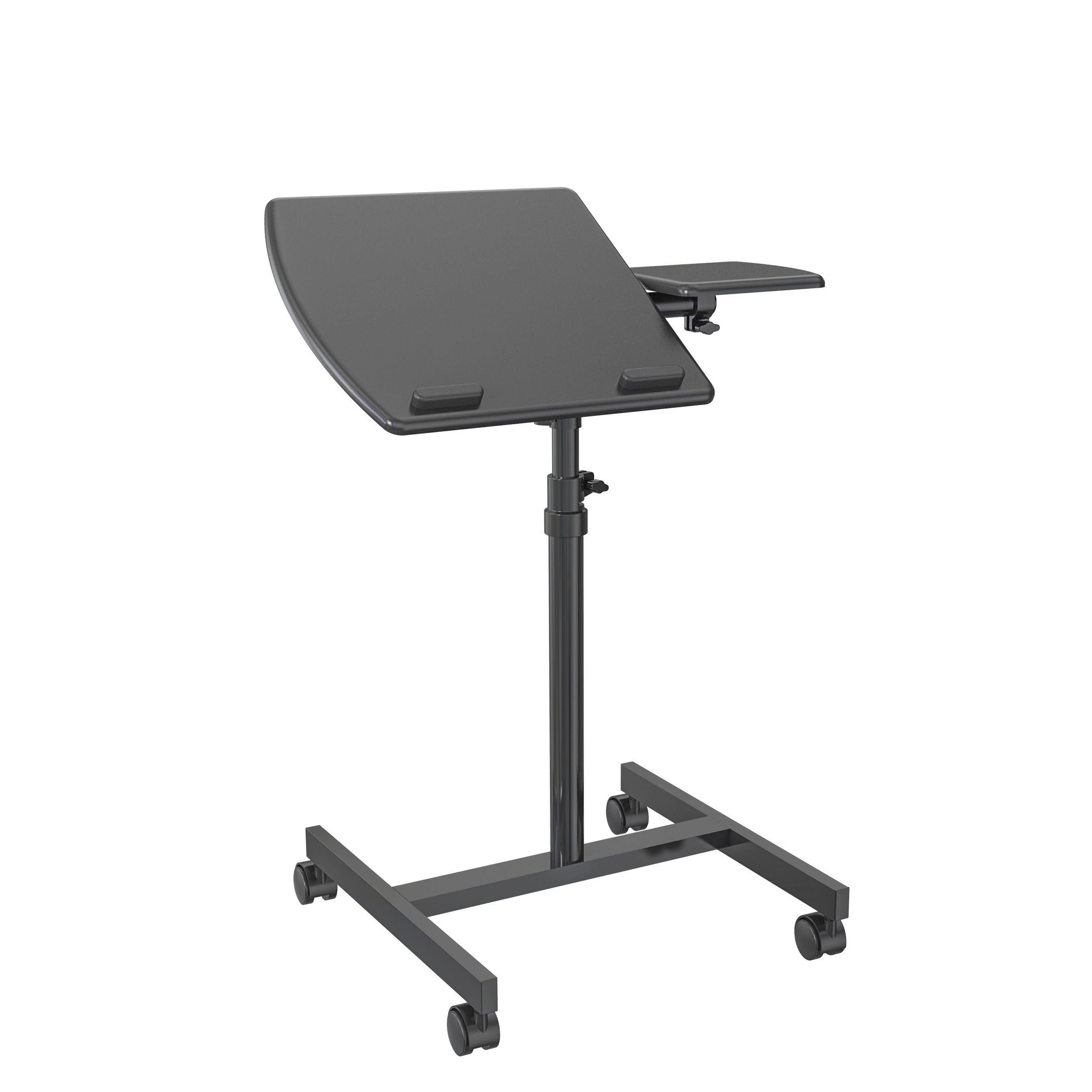 Height Adjustable Pneumatic Standing Desk Mobile Workstation – V-MOUNTS VM-FDM102