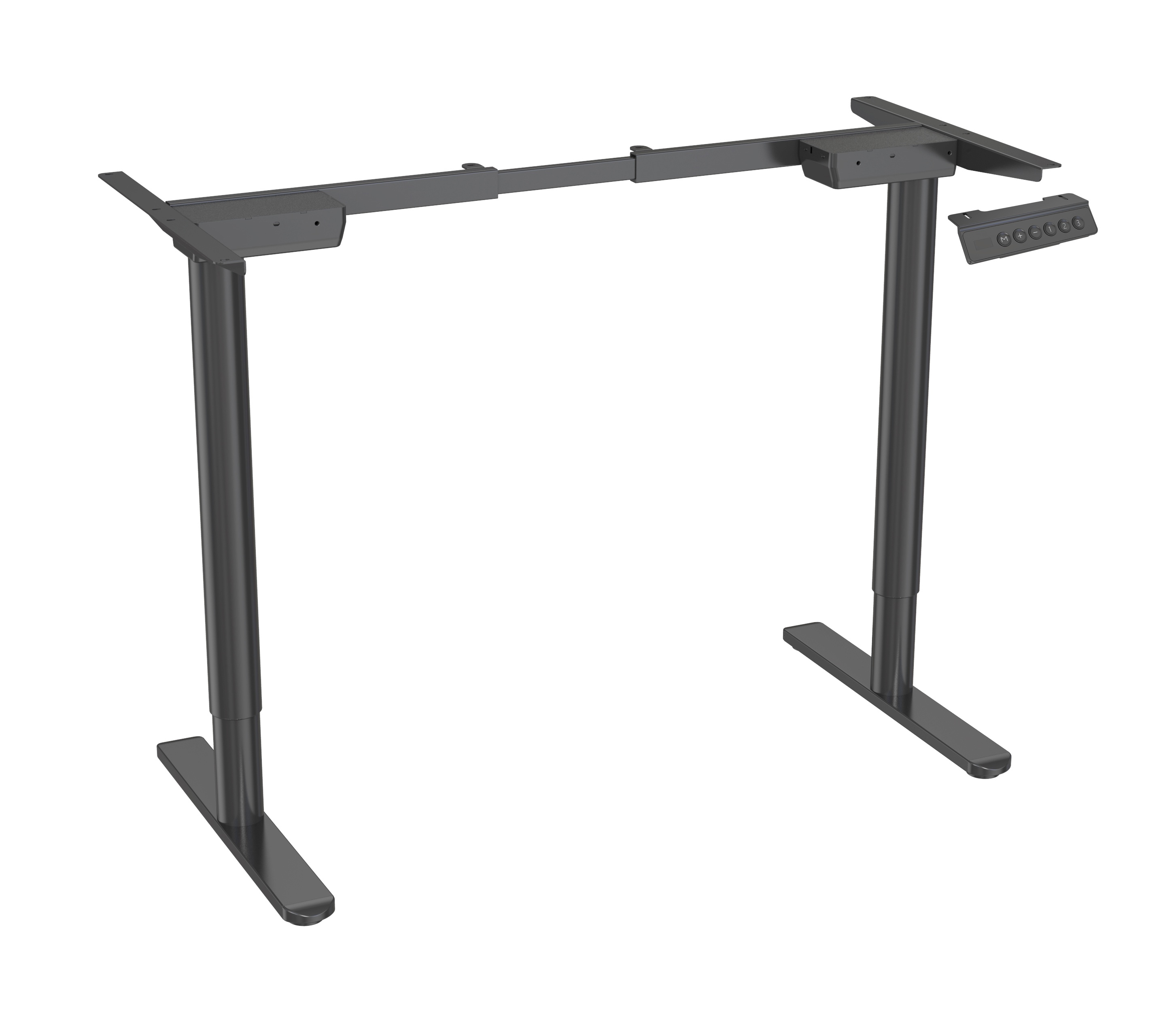 Round Leg Dual Motor Standing Desk Frame with Memory Control – V-MOUNTS JSD2-03