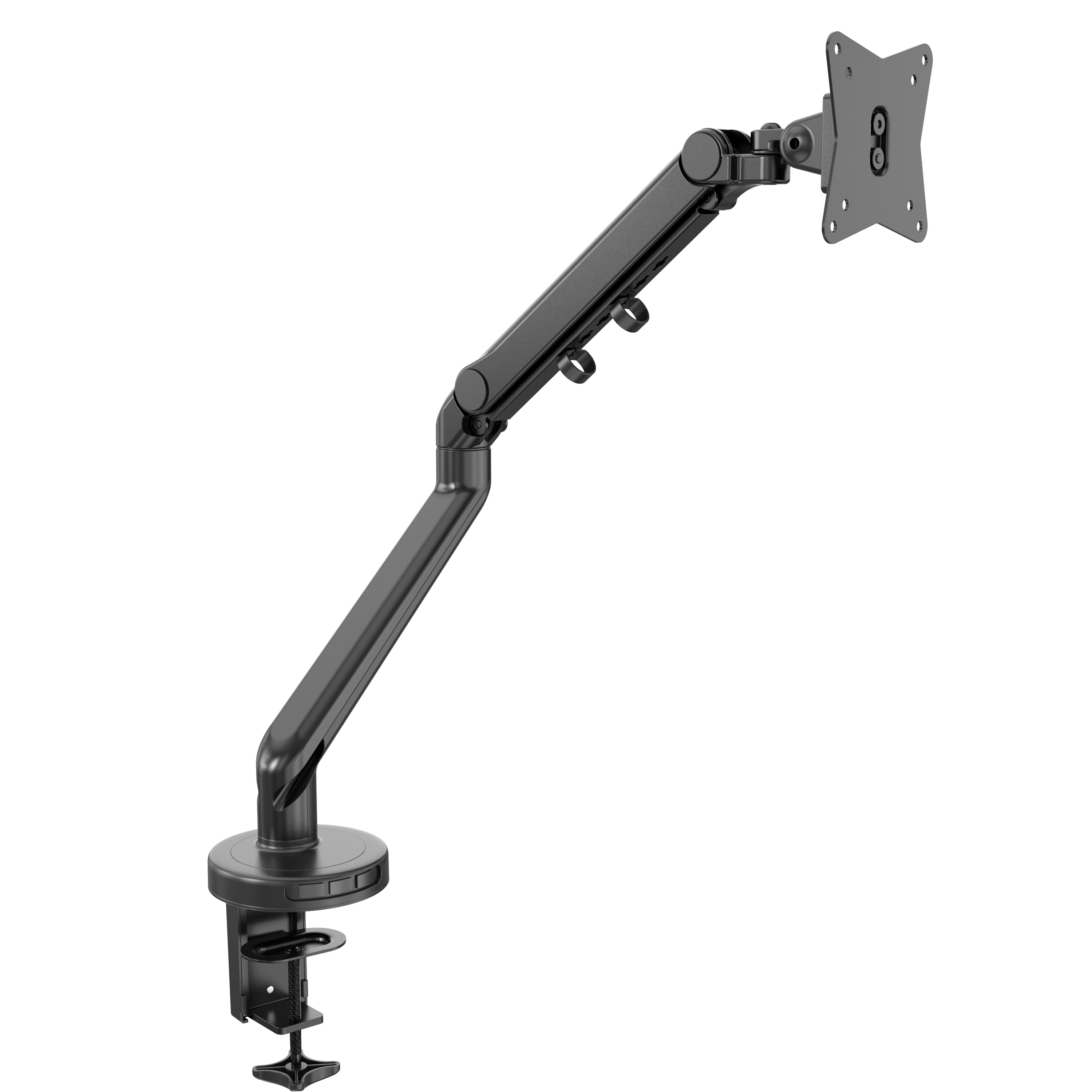High Quality Aluminum Alloy Single Arm Mechanical Spring Monitor Mount with Cable Management – V-MOUNTS VM-DS21