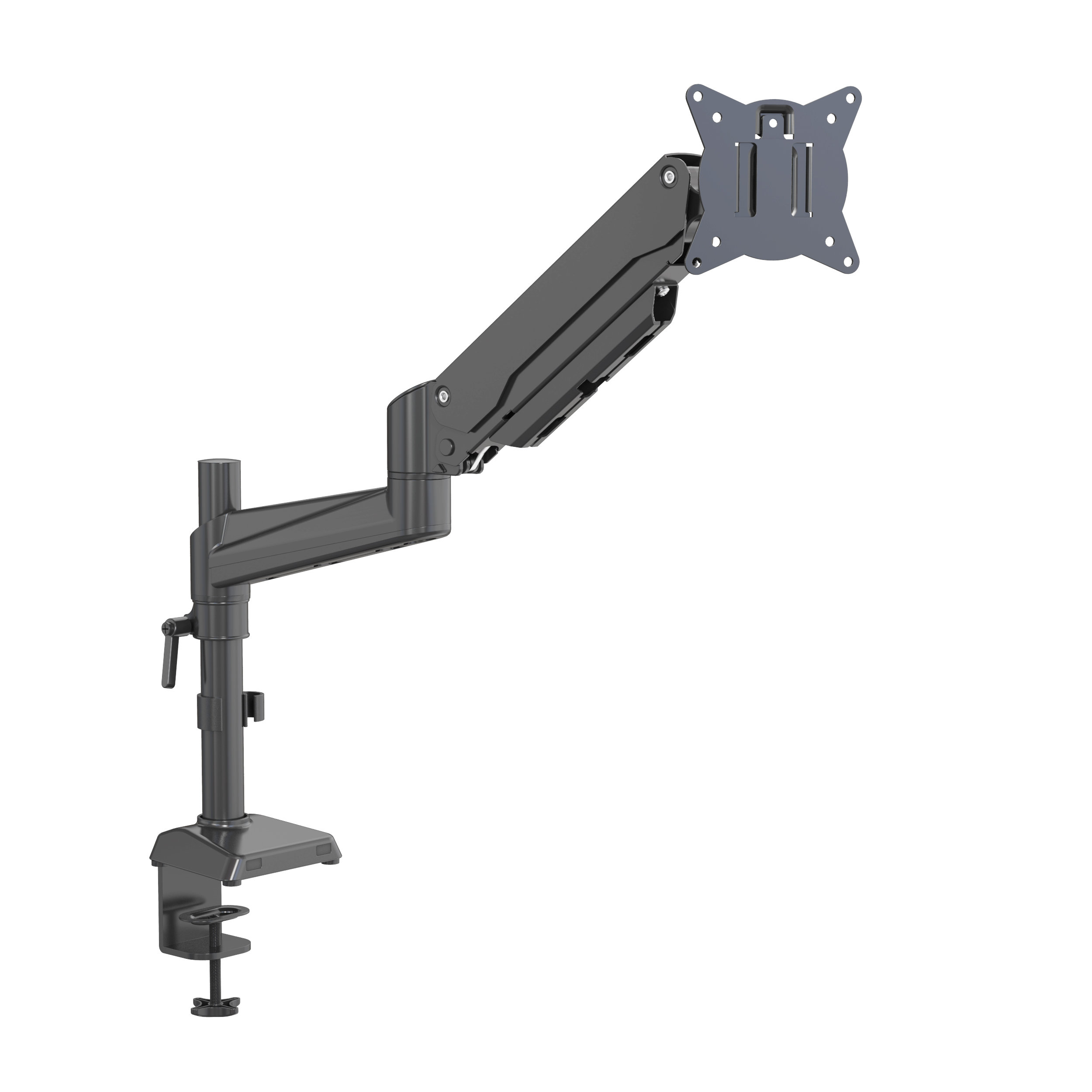 Single Monitor Arm Desk Mount with Gas Spring for 15-32” Screens | V-MOUNTS VM-GM412D