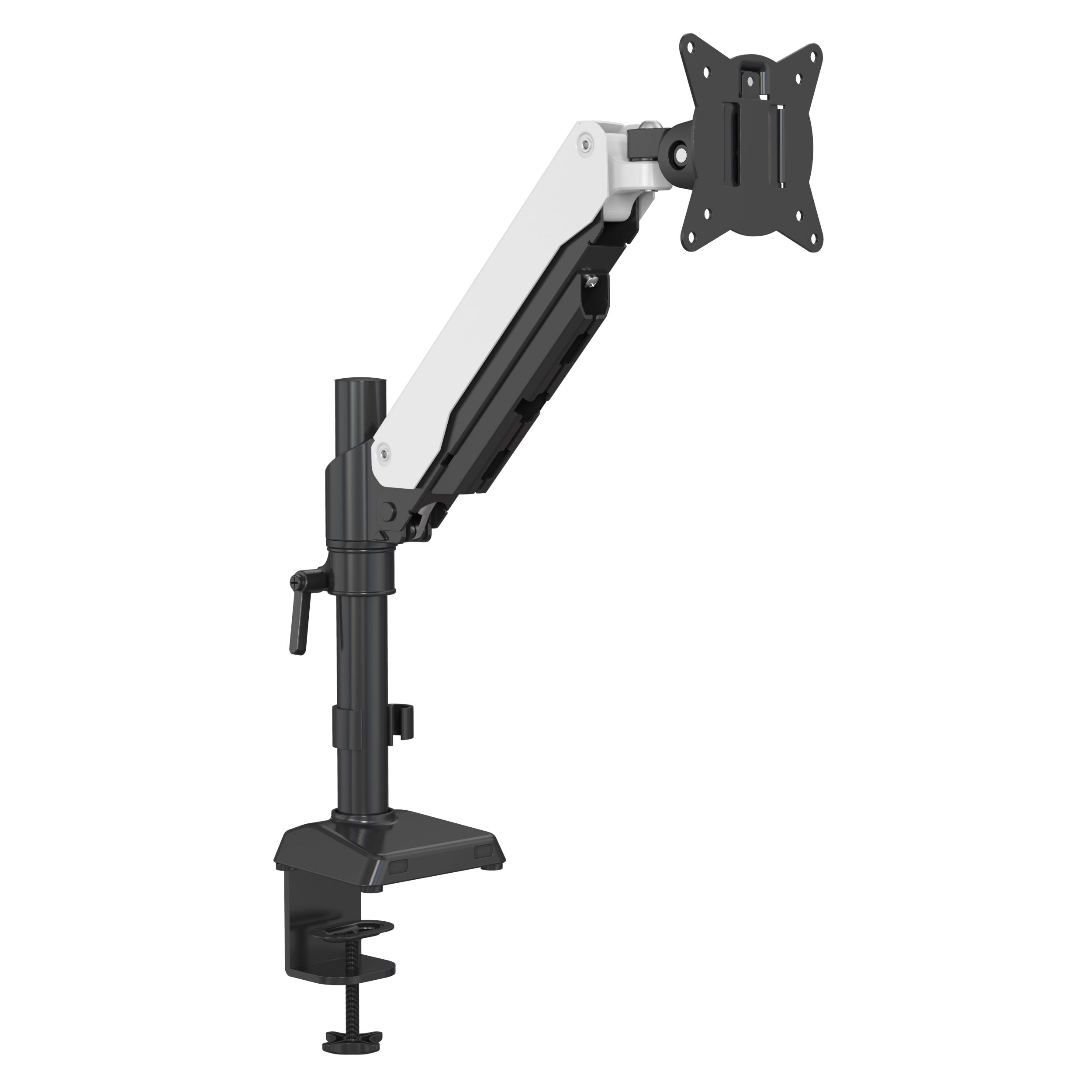 Single Monitor Arm with Gas Spring & Snap-In VESA Mount for 15–32” Screens | V-MOUNTS VM-GM411D