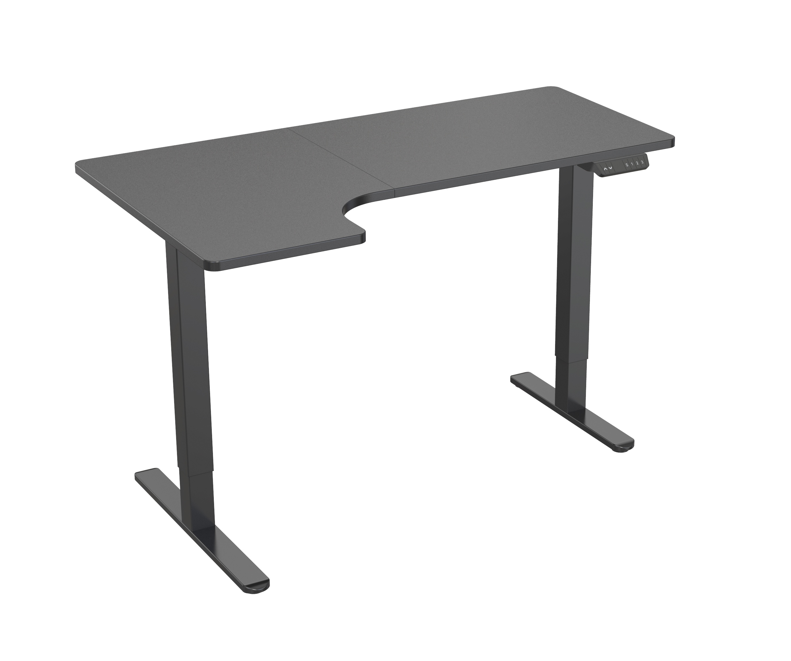 Dual Motor Electric Height Adjustable Desk with Large Desktop & Intelligent Controller  V-MOUNTS JSD2-01-L1