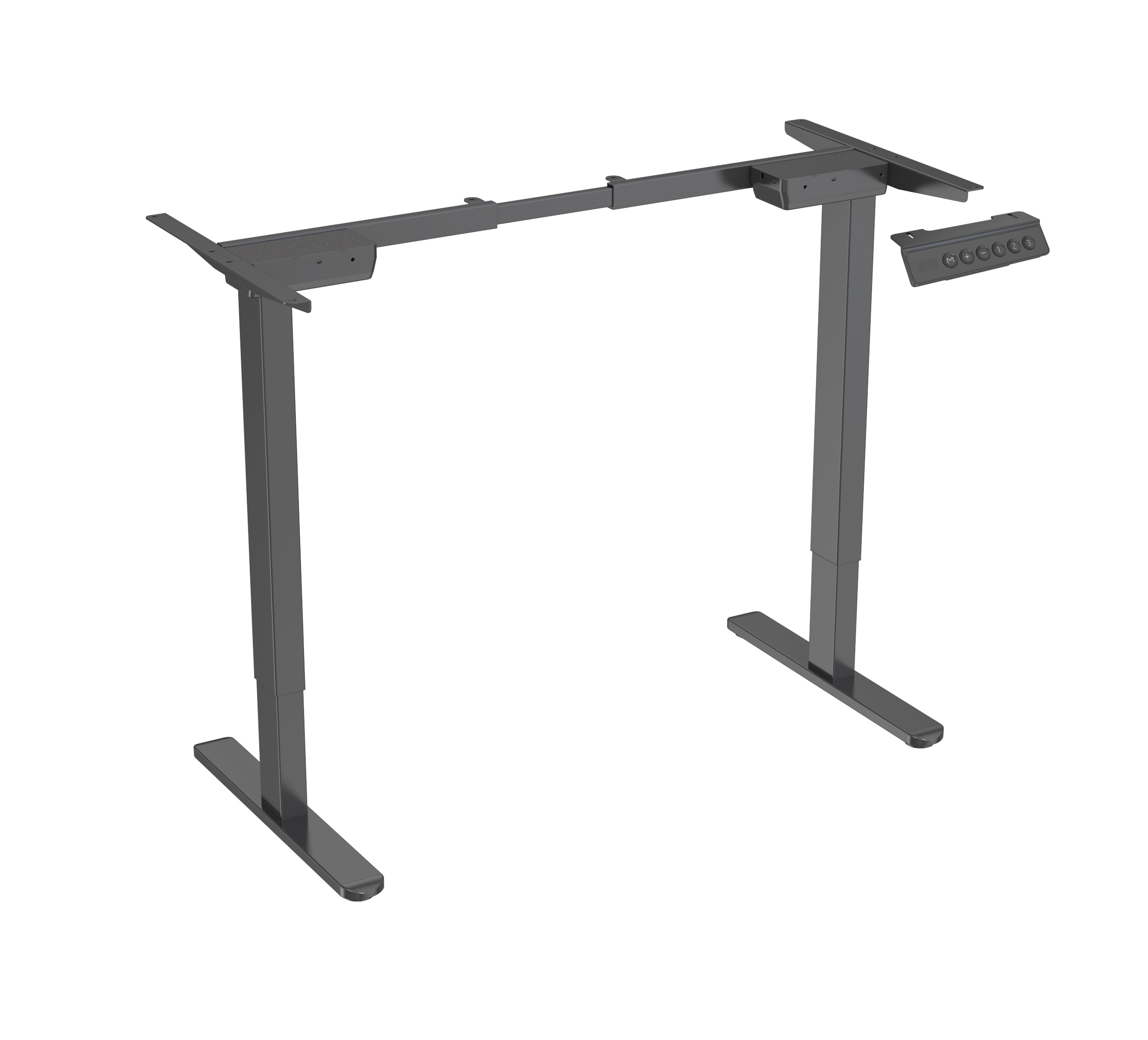 Electric Dual Motor Height Adjustable Desk Frame – 2-Stage Rectangular Legs | V-MOUNTS JSD2-02