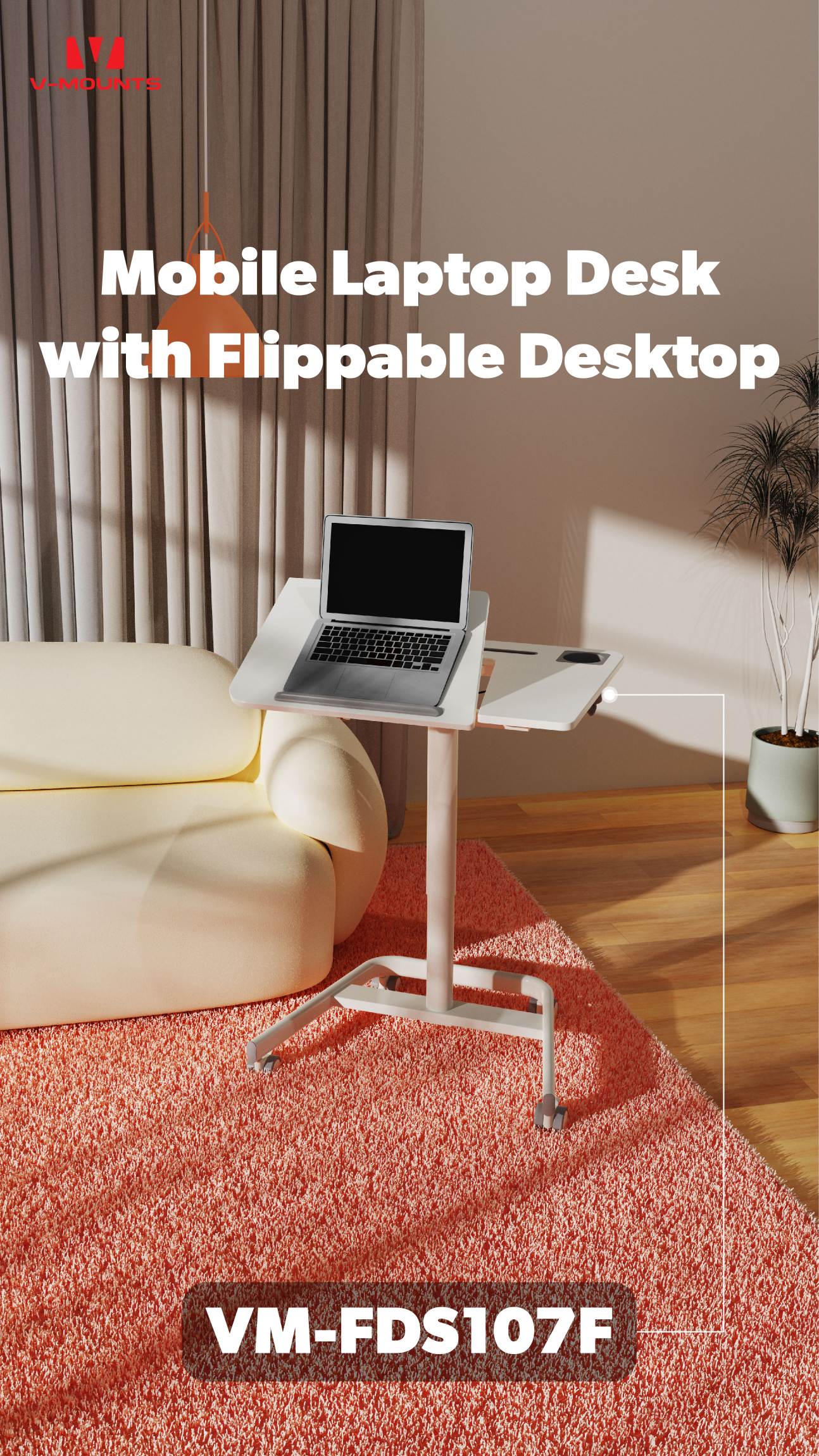 V-MOUNTS Mobile Laptop Desks FDS107F