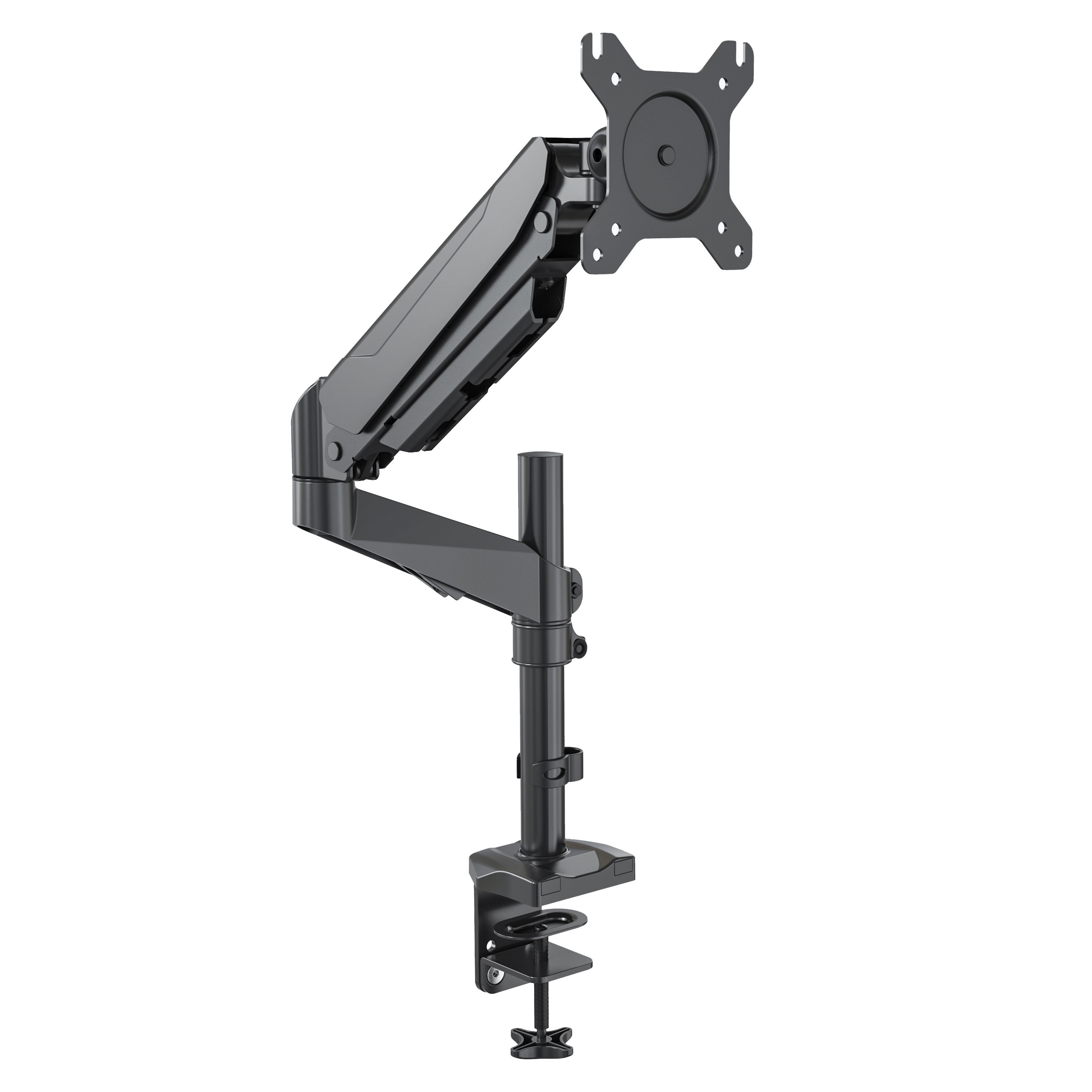 Height Adjustable Gas Spring Monitor Arm with Cable Management | V-MOUNTS VM-GM312E