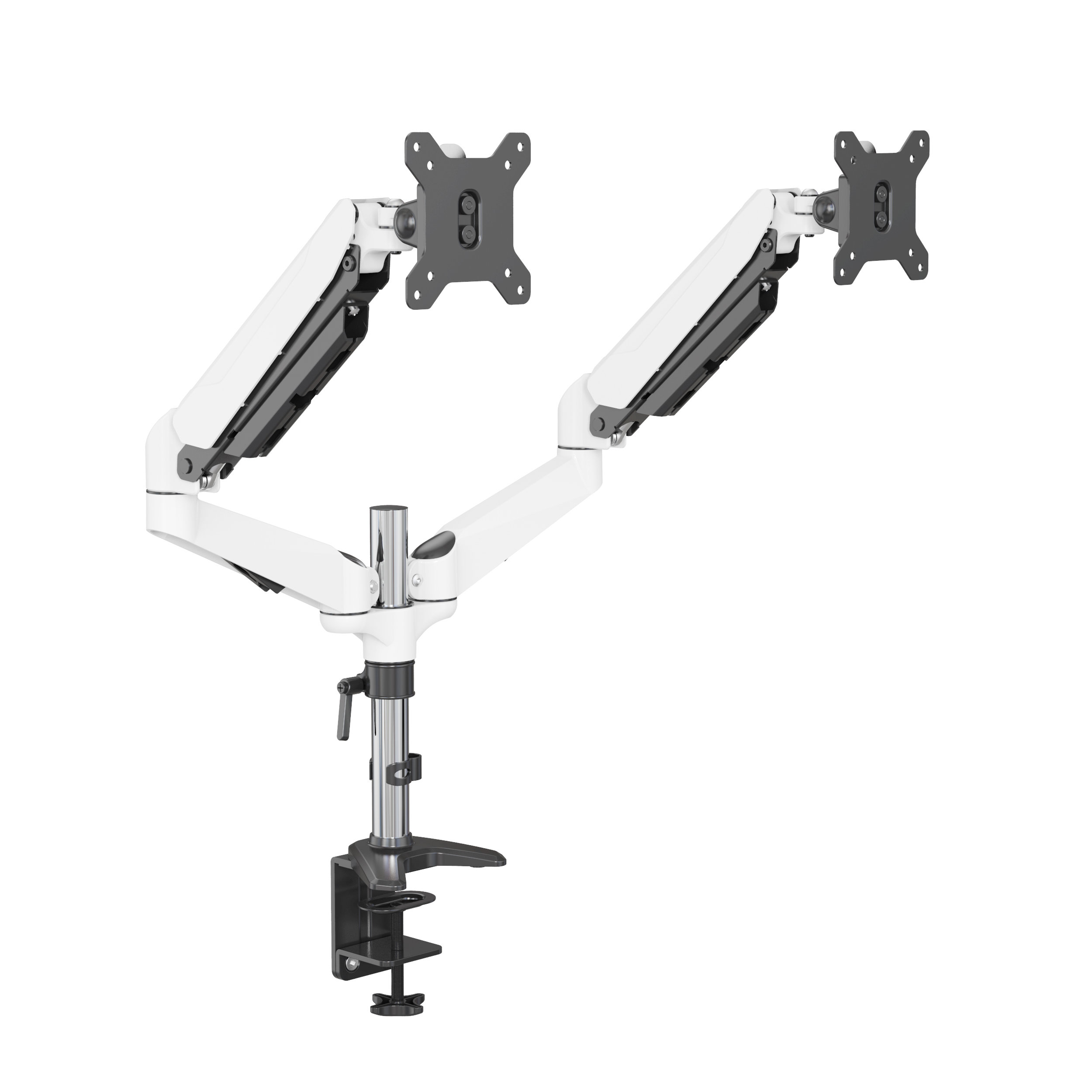 Dual Monitor Arm and Laptop Mount with Gas Spring & Cable Management | V-MOUNTS VM-GM324D
