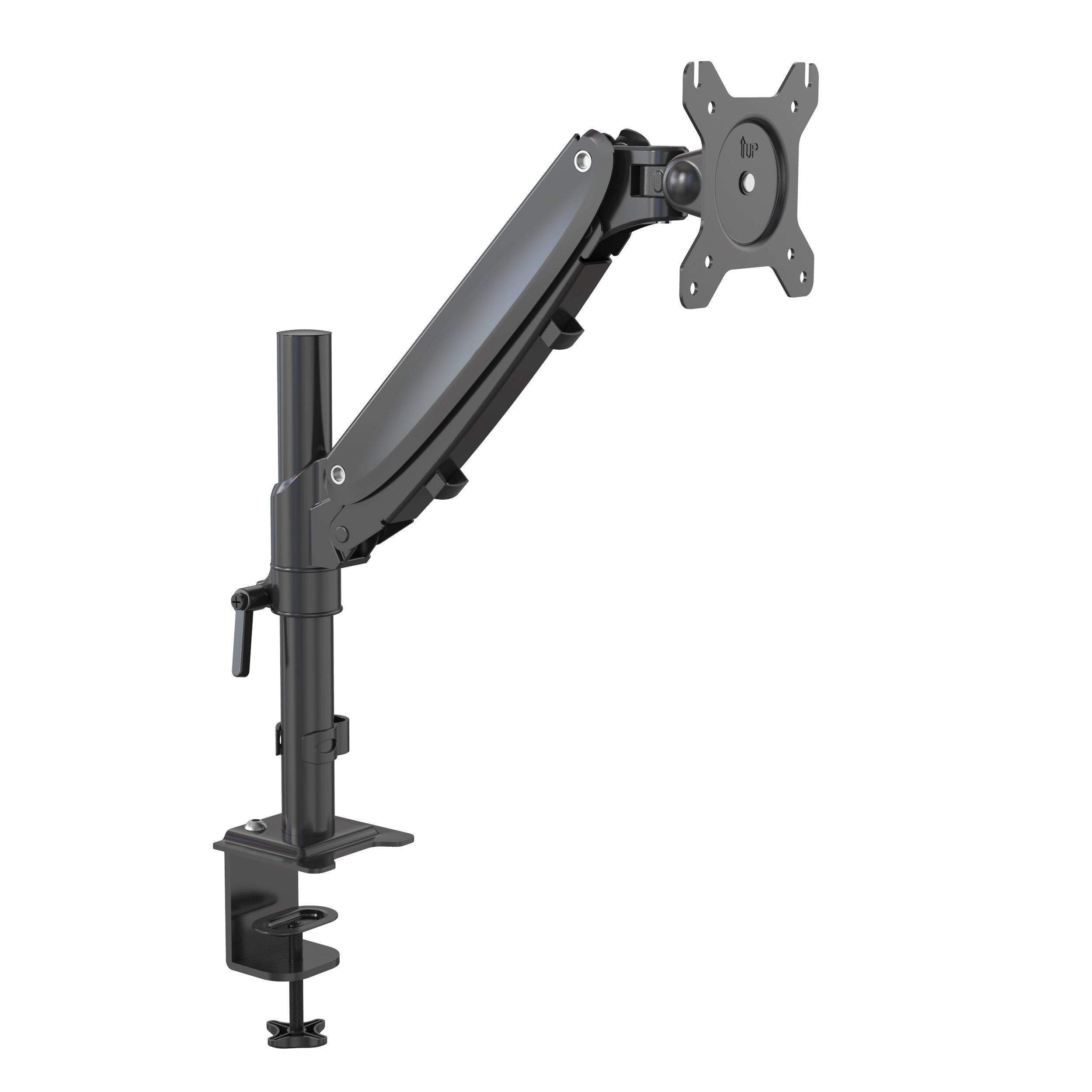 Adjustable Gas Spring Monitor Arm with Cable Management & Mount Options – V-MOUNTS VM-GM511YD