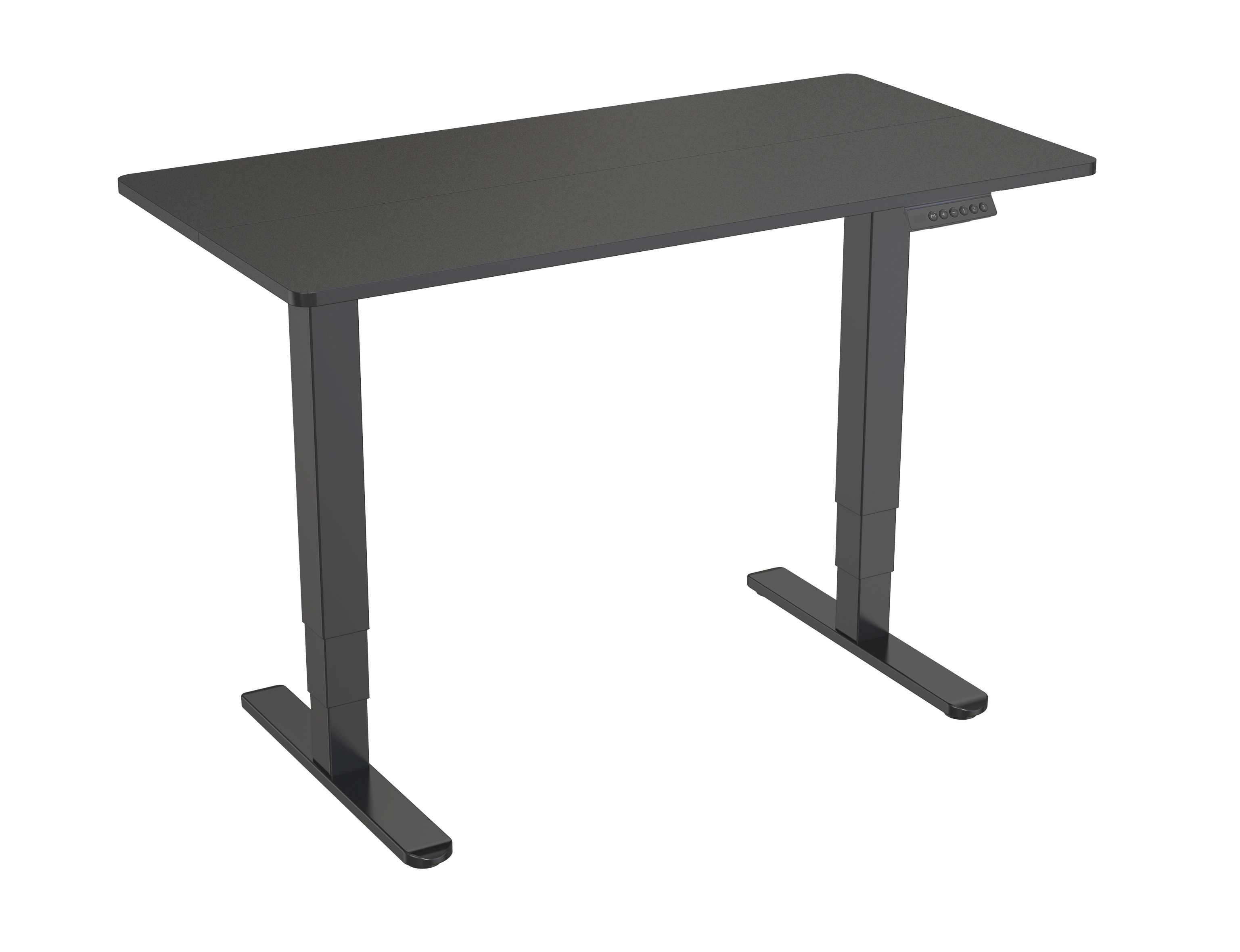 Dual Motor Height Adjustable Electric Standing Desk with 3-Stage Square Columns & Anti-Slip Foot Pads – V-MOUNTS JSD2-01-D-2P