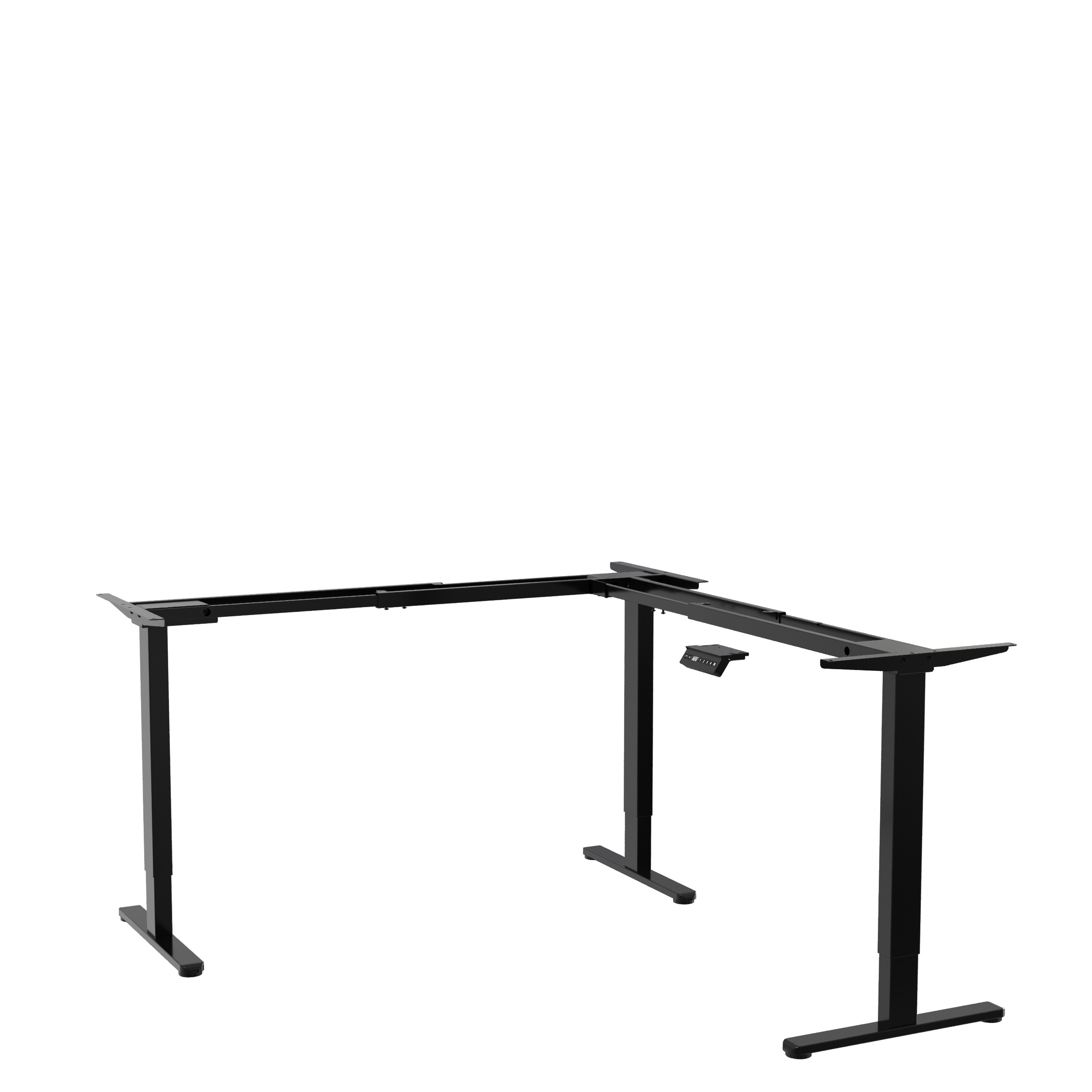 L-Shaped Triple Motor Height Adjustable Standing Desk – V-MOUNTS JSD3-02-L