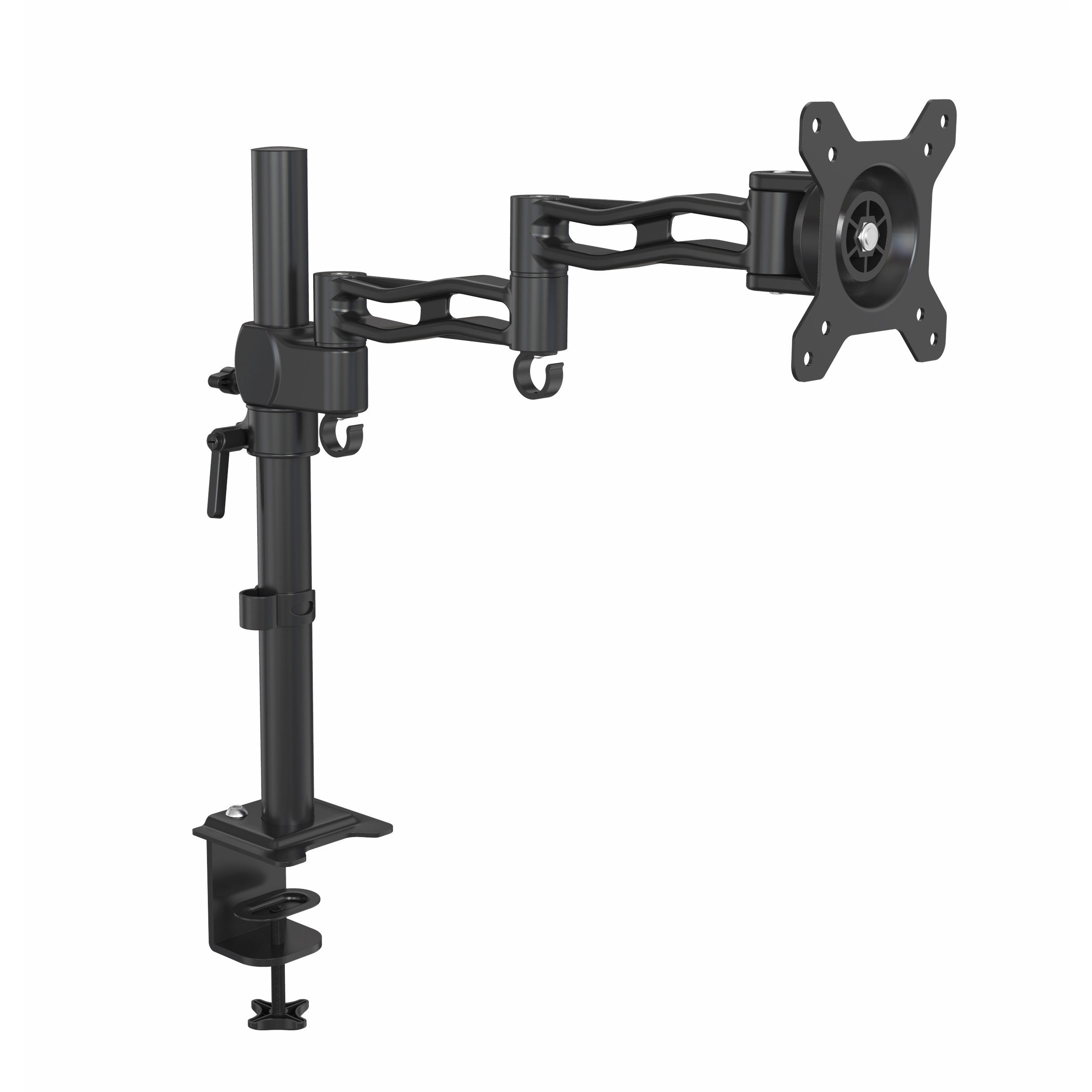 Single Monitor Full Motion Swivel Desk Mount Arm 13-27