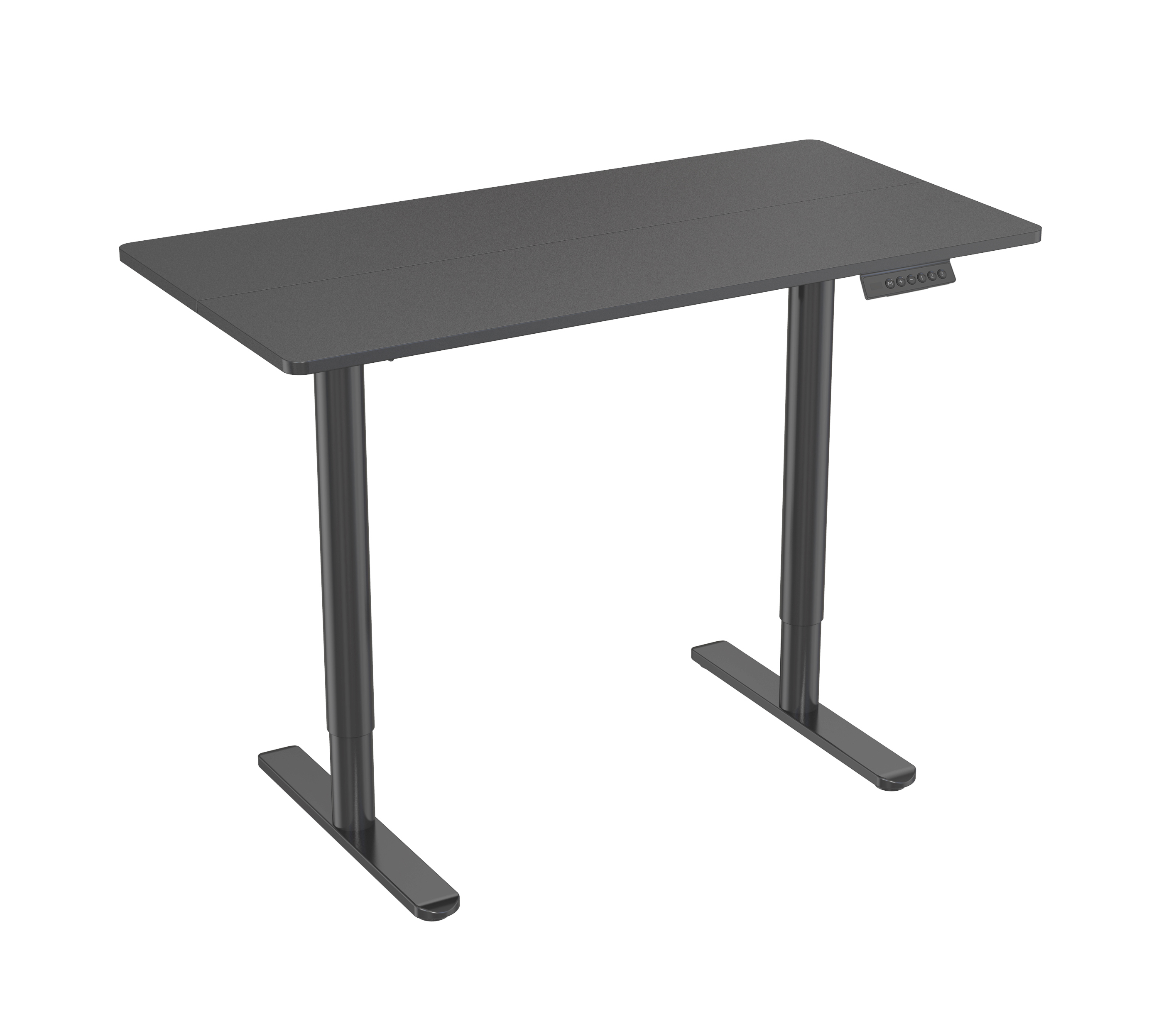 Ergonomic Round Column Dual Motor Height Adjustable Standing Desk V-MOUNTS JSD2-03-2P