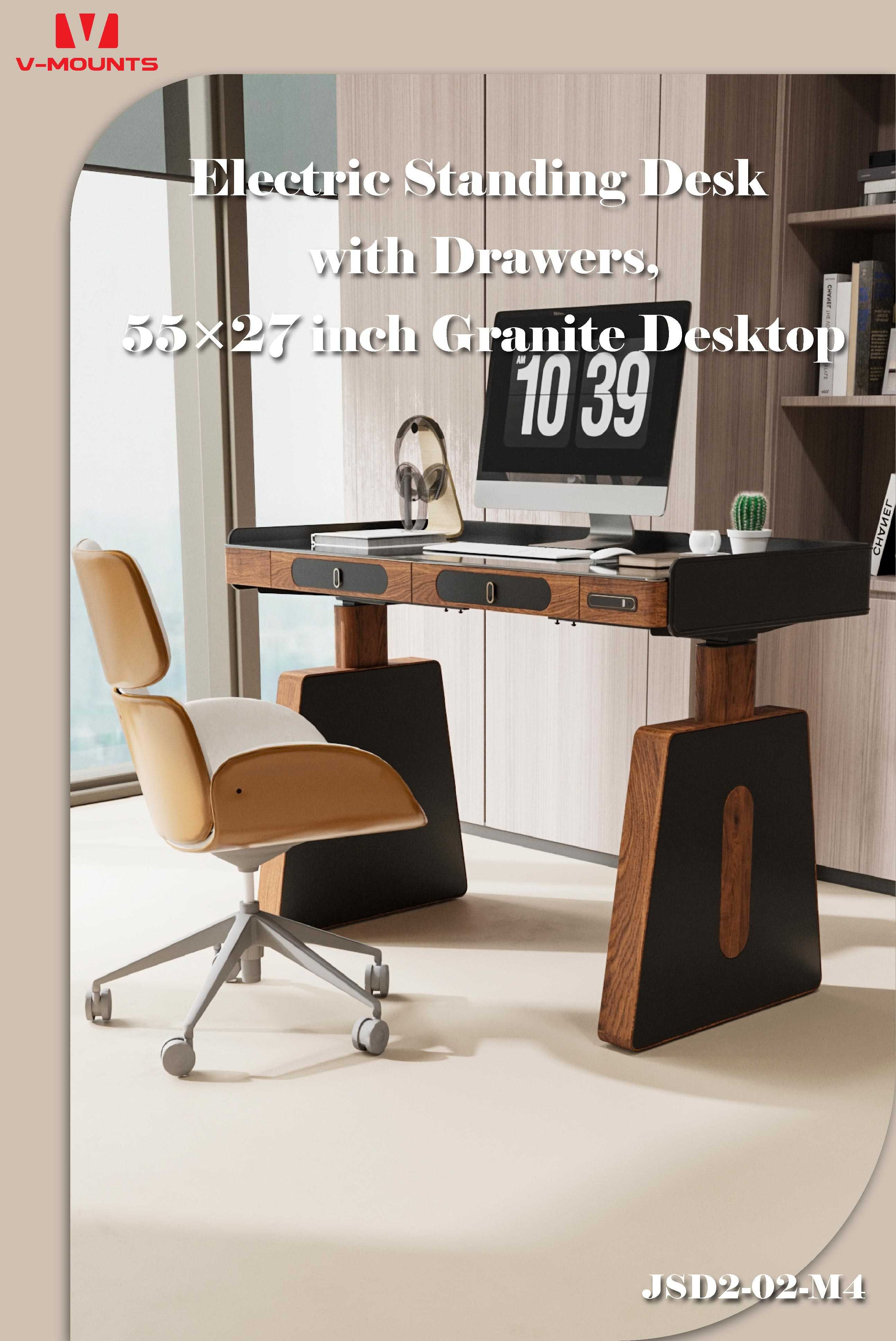 V-MOUNTS Electric Sit to Stand Desks JSD2-02-M4