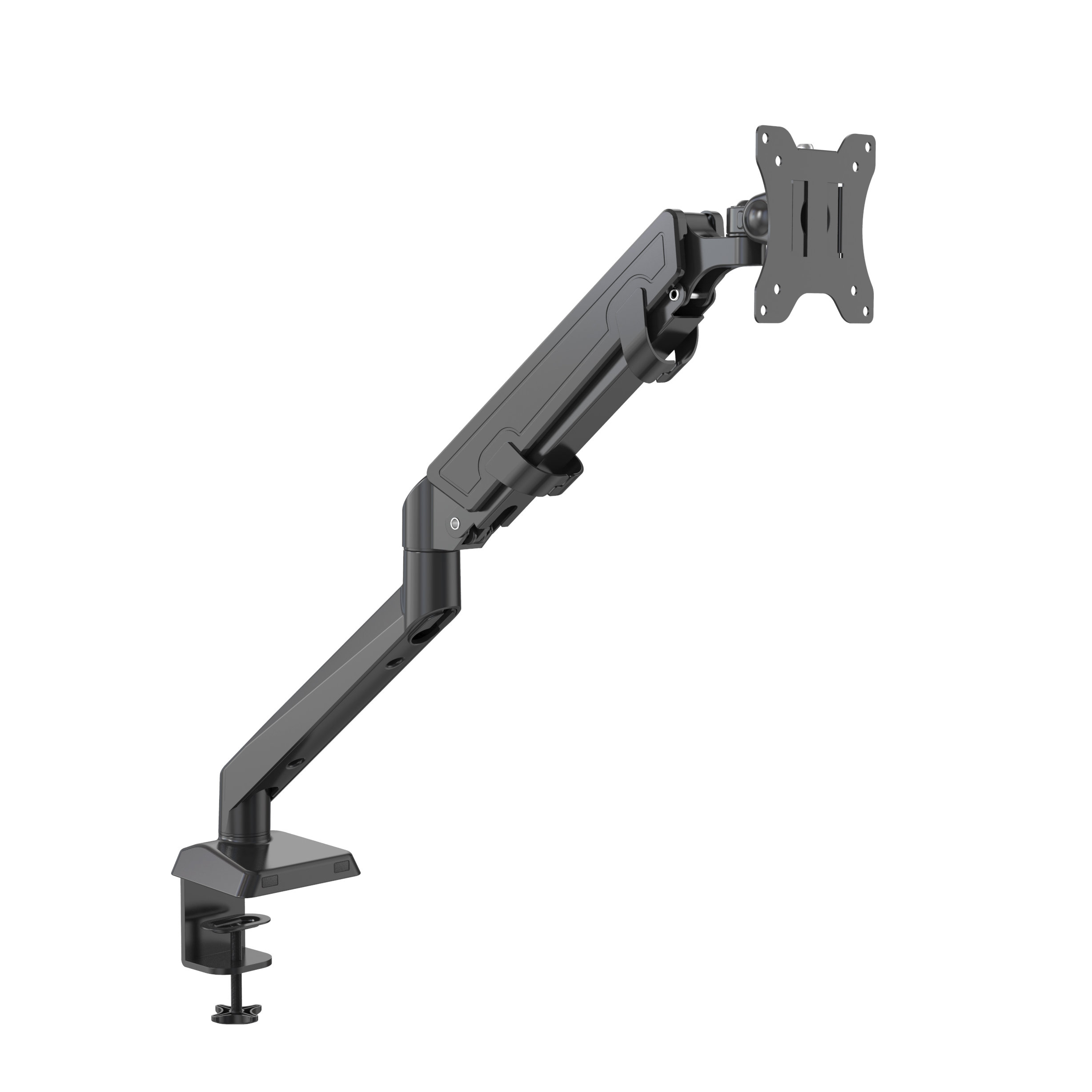 Adjustable Aluminum Swivel Monitor Arm with Single VESA Mount – V-MOUNTS VM-GE51Y