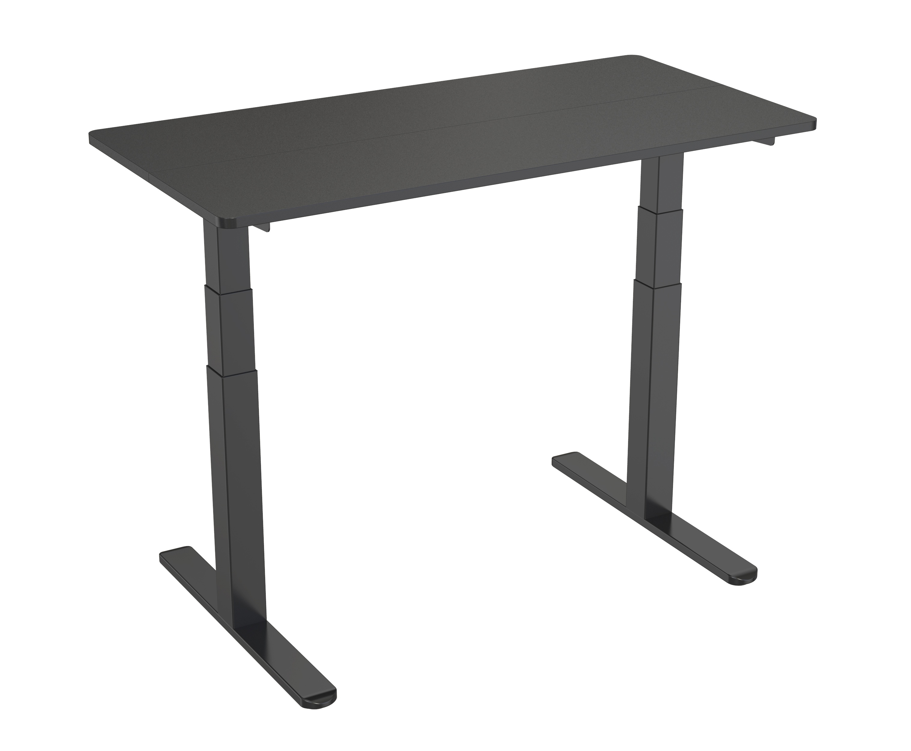 Dual Motor Electric Height Adjustable Standing Desk Frame with 3-Stage Square Legs – V-MOUNTS JSD2-01-Z