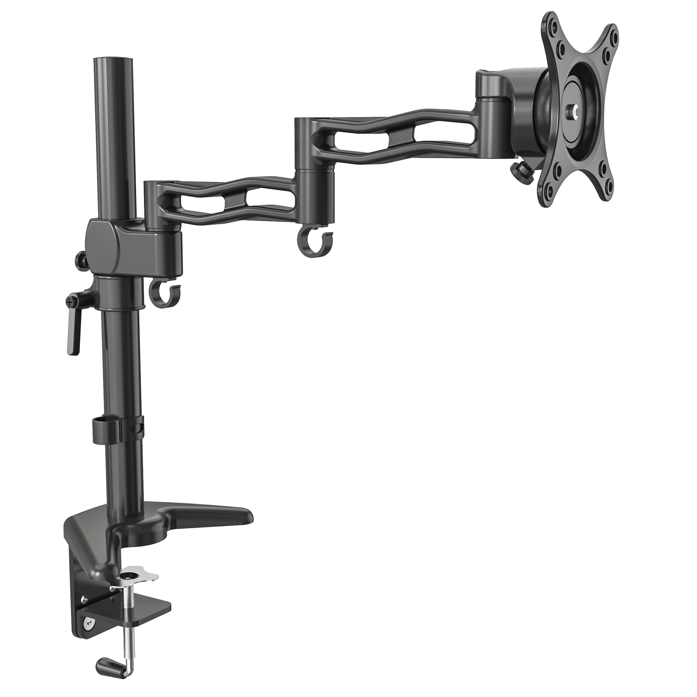 Single Monitor Full Motion Swivel Desk Mount Arm 13-27