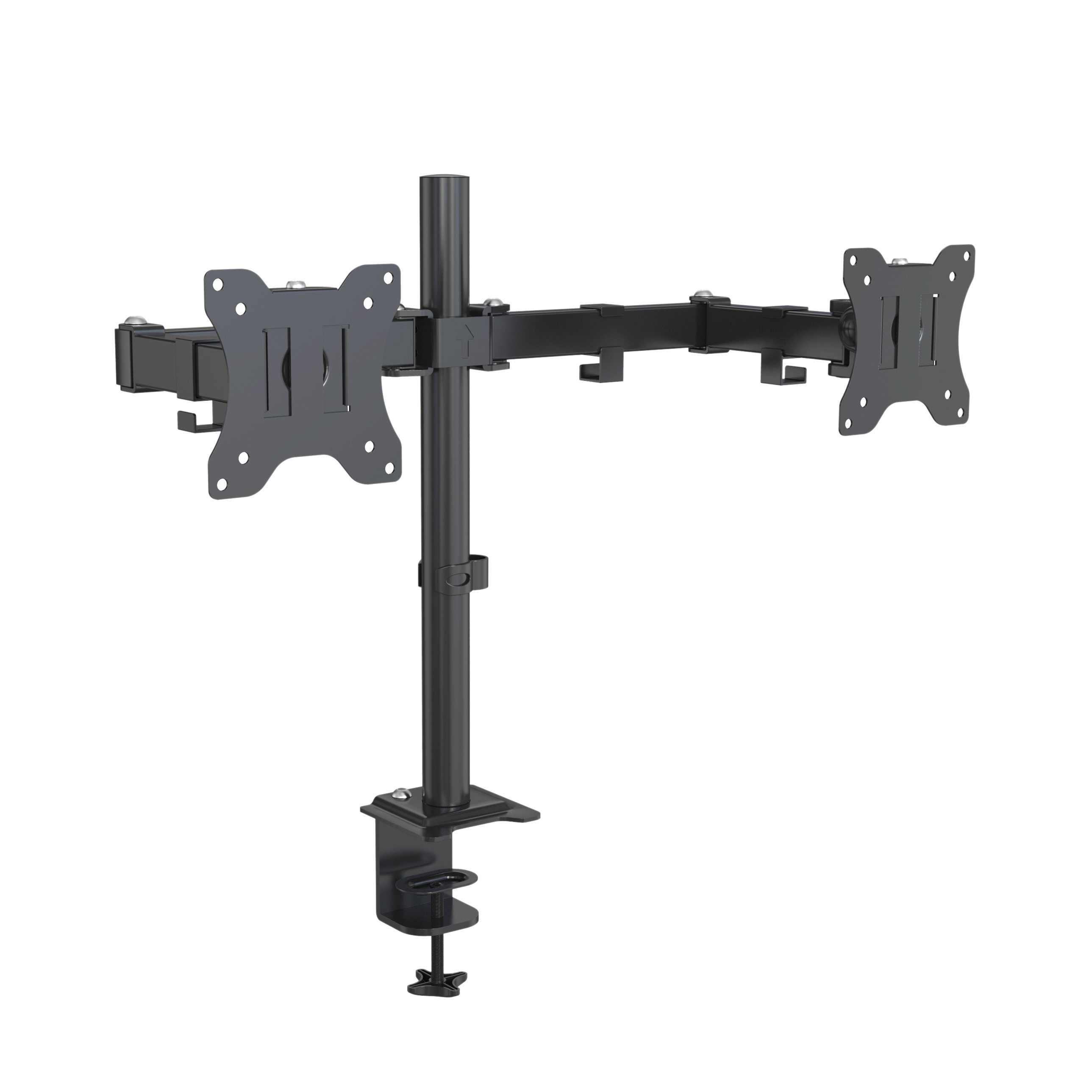 Dual Monitor Adjustable Stand for Two Monitors with External Cable Management V-MOUNTS VM-D54