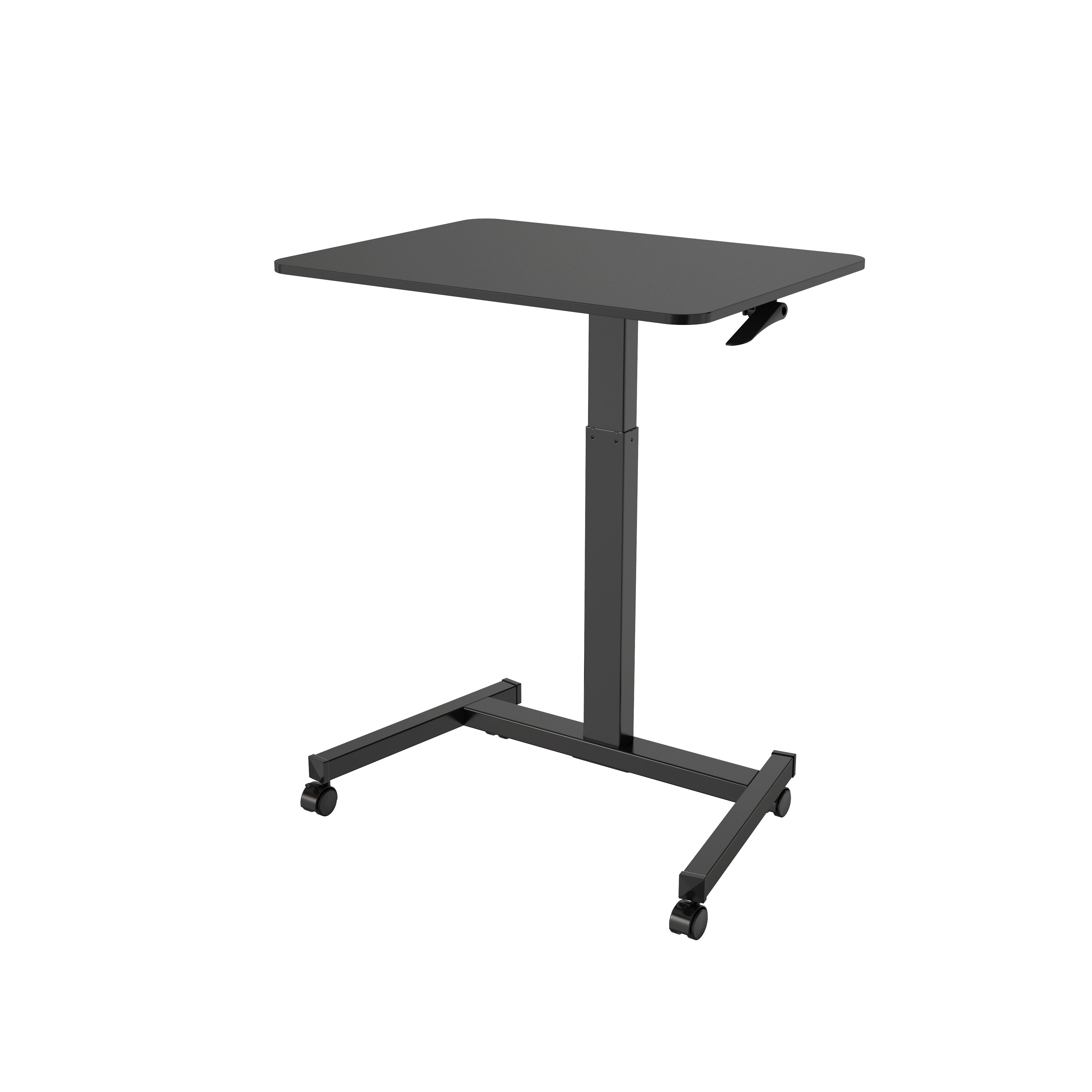 Height Adjustable Rolling Laptop Desk with Gas Spring & Wheels V-MOUNTS VM-FDS102