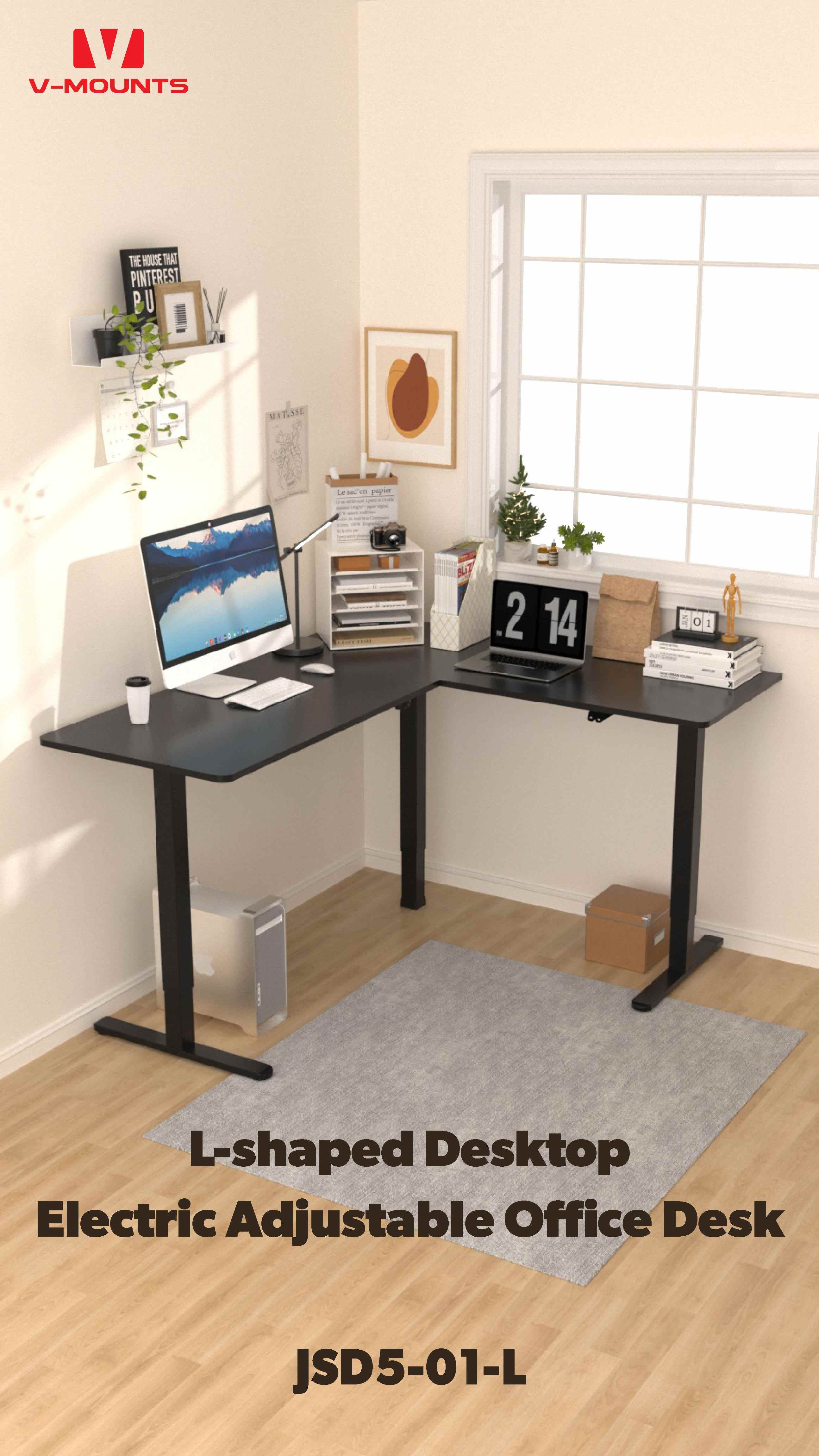 V-MOUNTS Electric Sit to Stand Desks JSD5-01-L