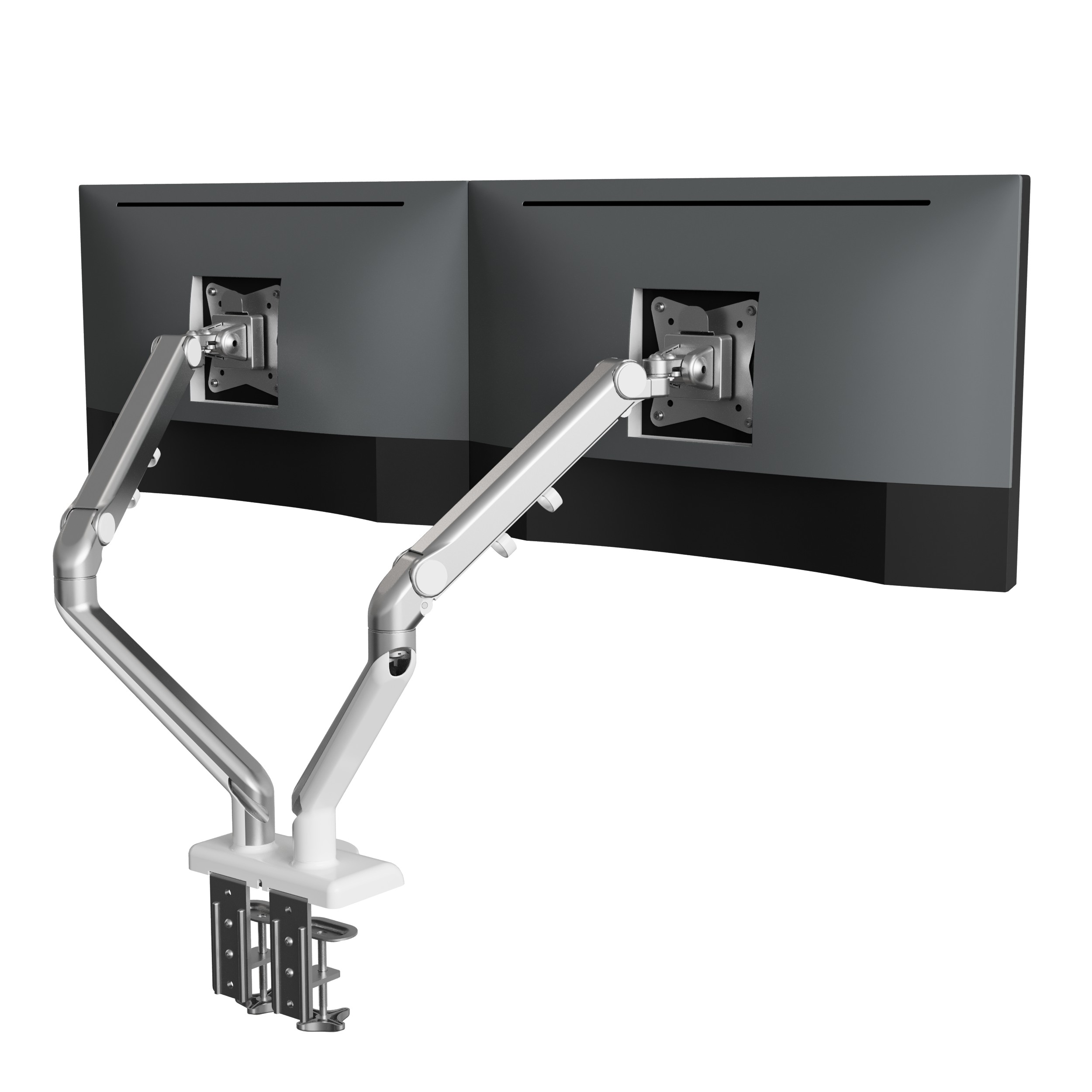 Ergonomic Dual Monitor Arm with Mechanical Spring – V-MOUNTS VM-DS22U