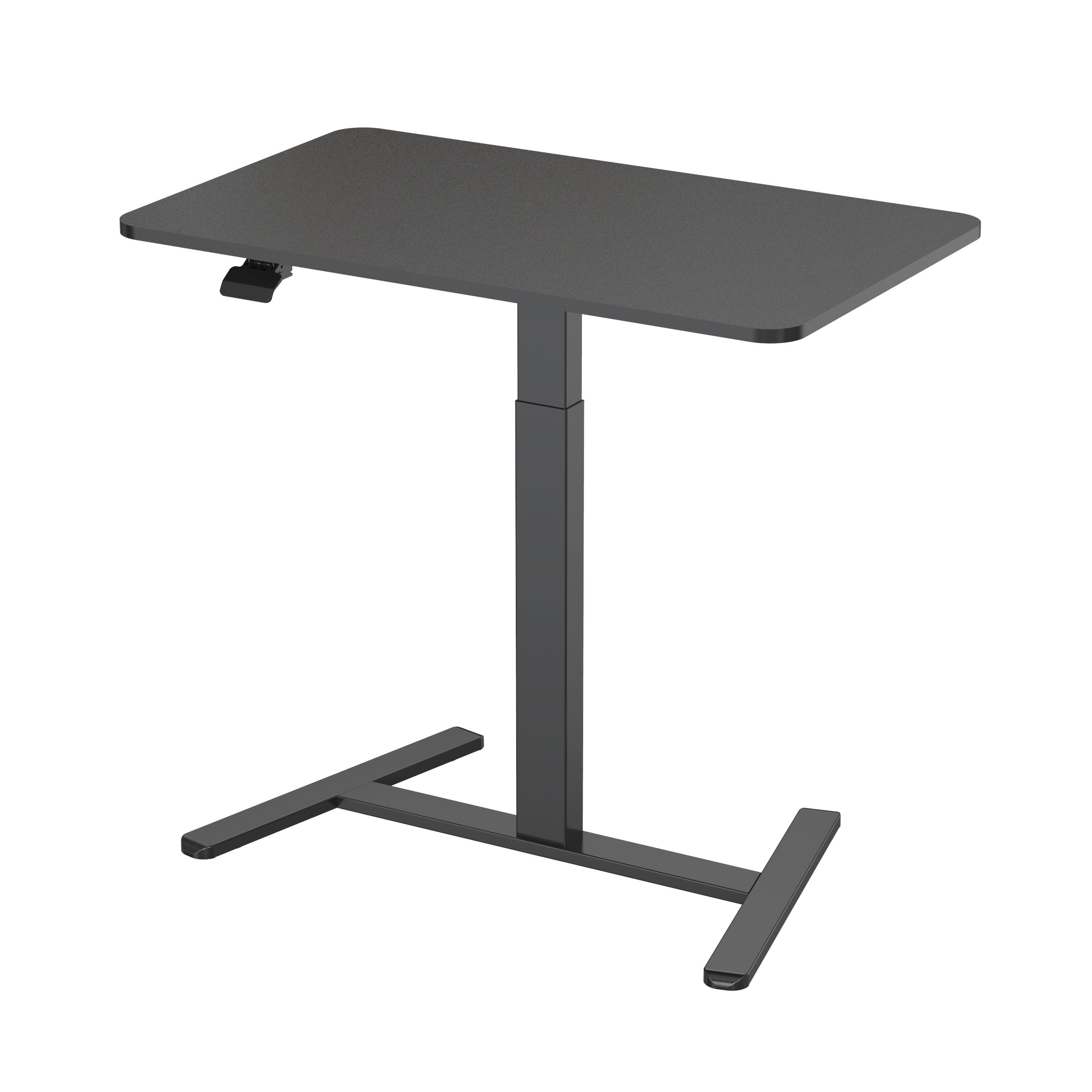 Large Desktop Movable Height Adjusdesk Desk with Hidden Casters – V-MOUNTS VM-FA113