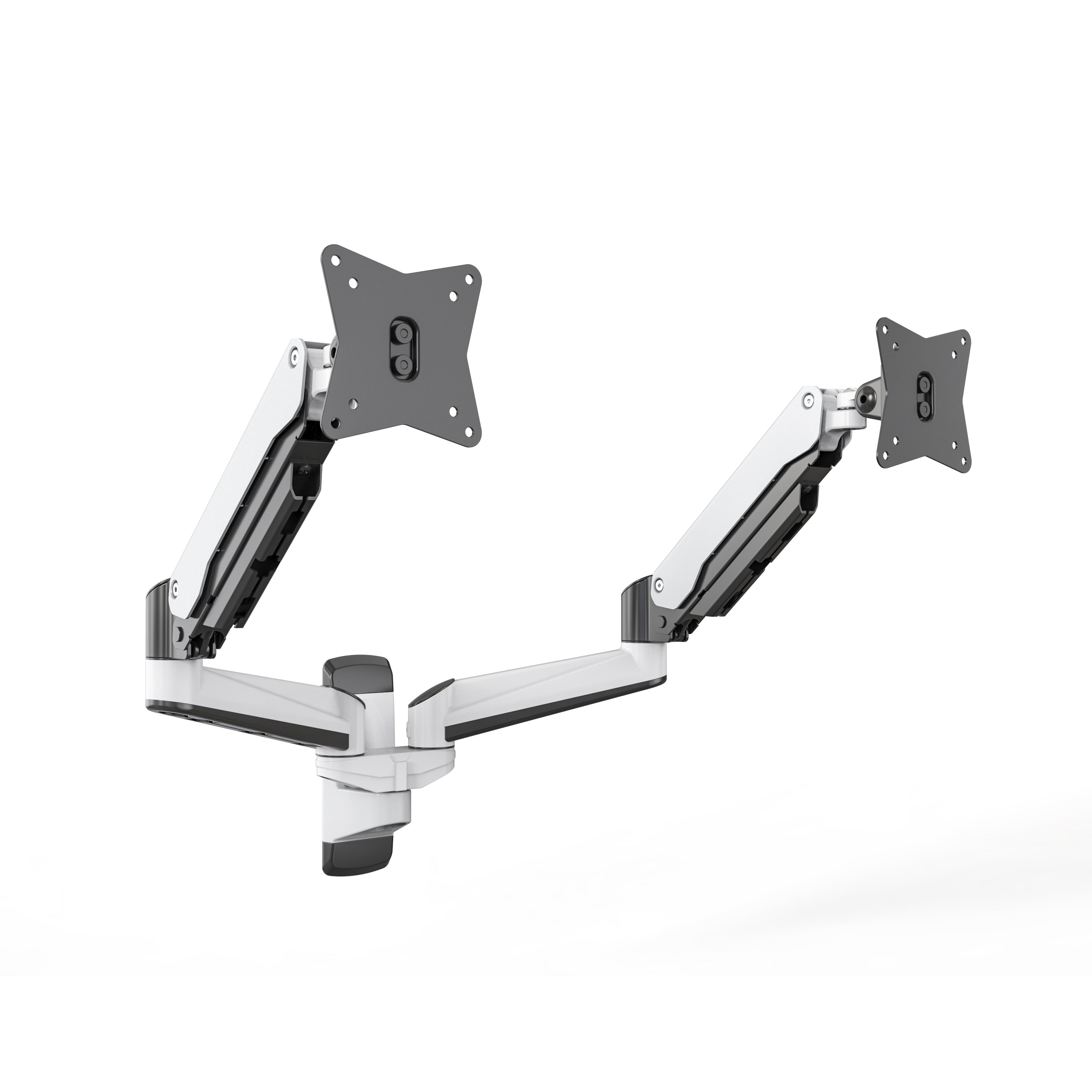 Dual Monitor Wall Mount with Gas Spring & Cable Management – V-MOUNTS VM-GA24W