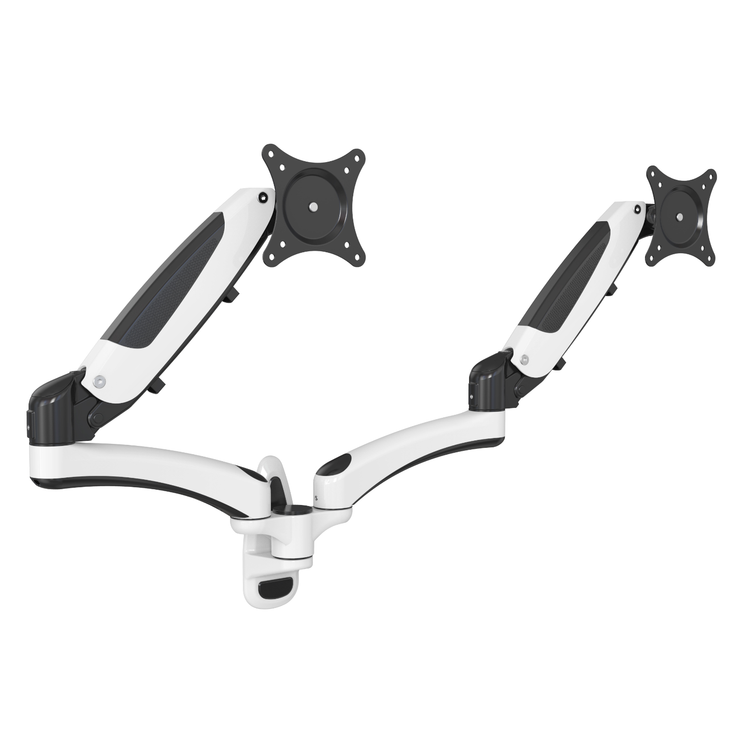 Dual Monitor Wall Mount Gas Spring Adjustable Arm for 15-32