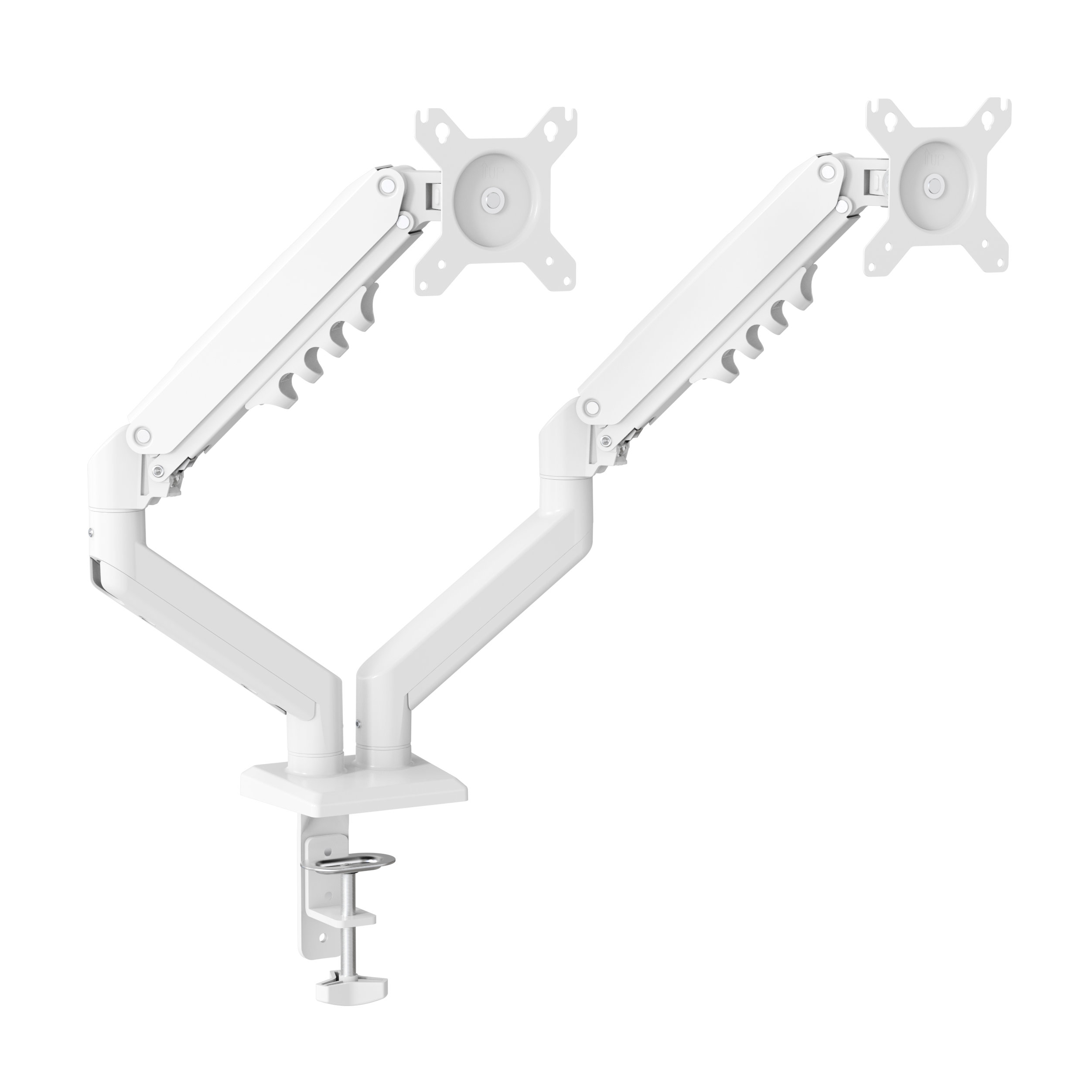 Dual Monitor Arm with Gas Spring Adjustment for 15-32