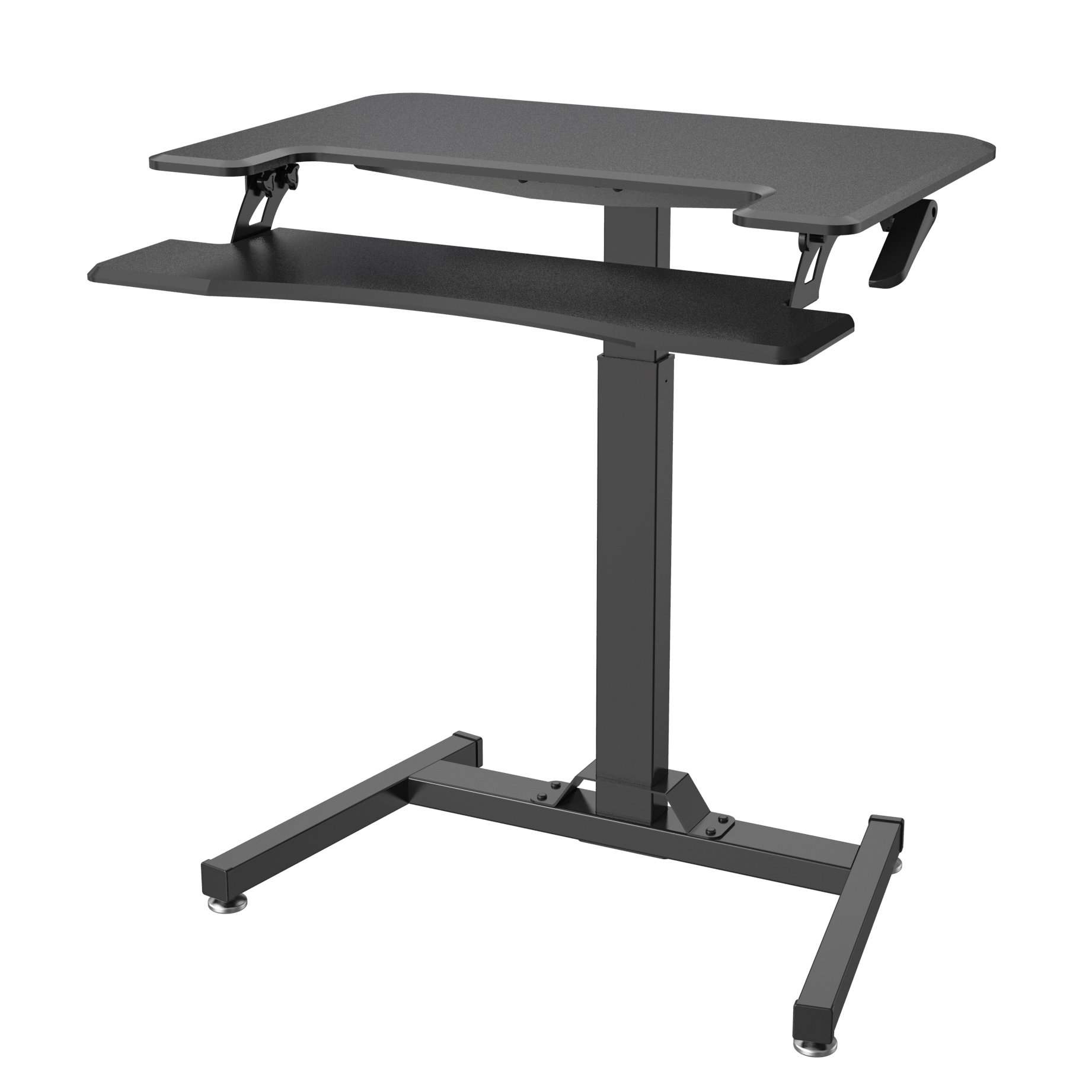 Dual-Tier Height Adjustable Laptop Desk with Gas Spring V-MOUNTS VM-FDS103