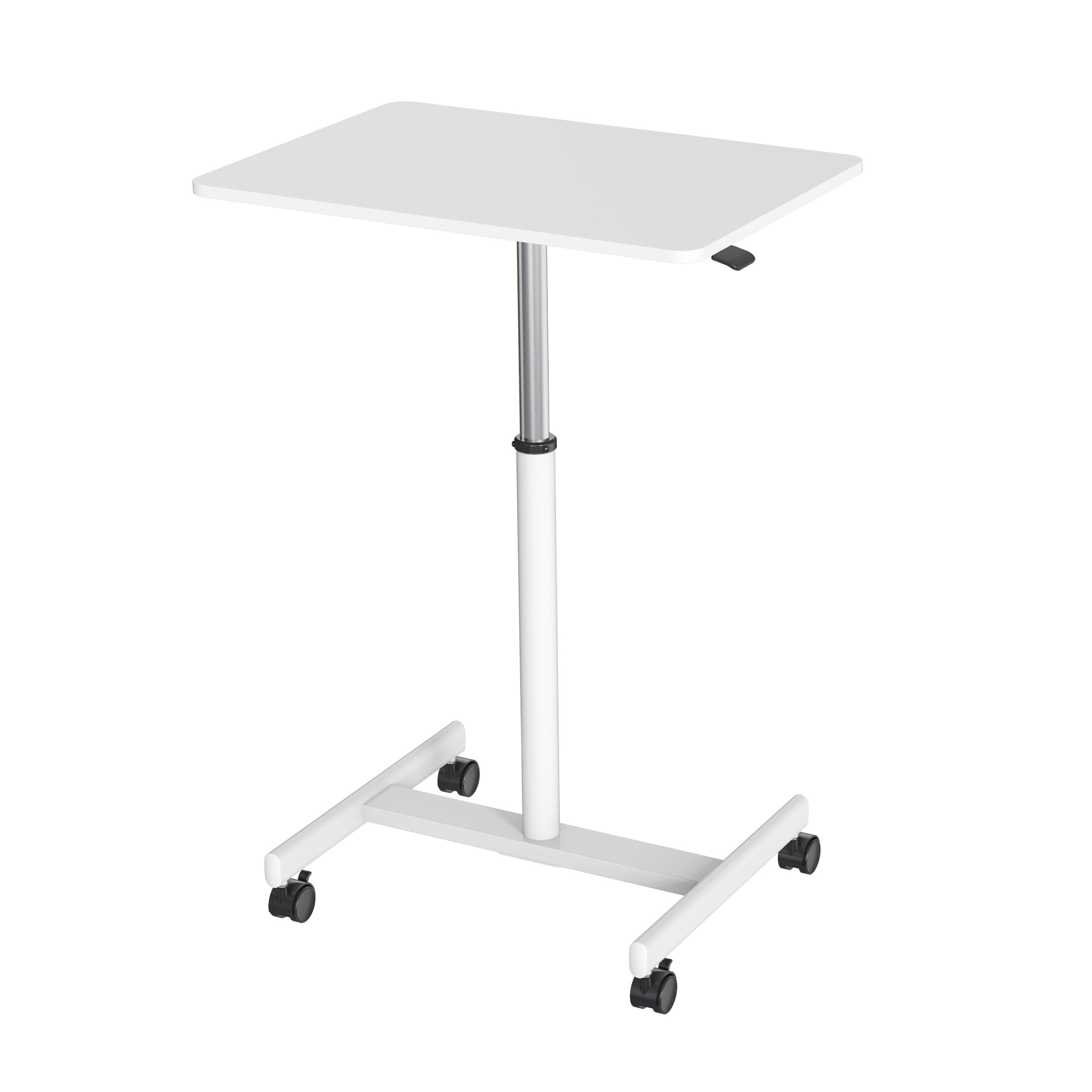 Single Column Height Adjustable Laptop Desk with Lockable Wheels – V-MOUNTS VM-FDS105B