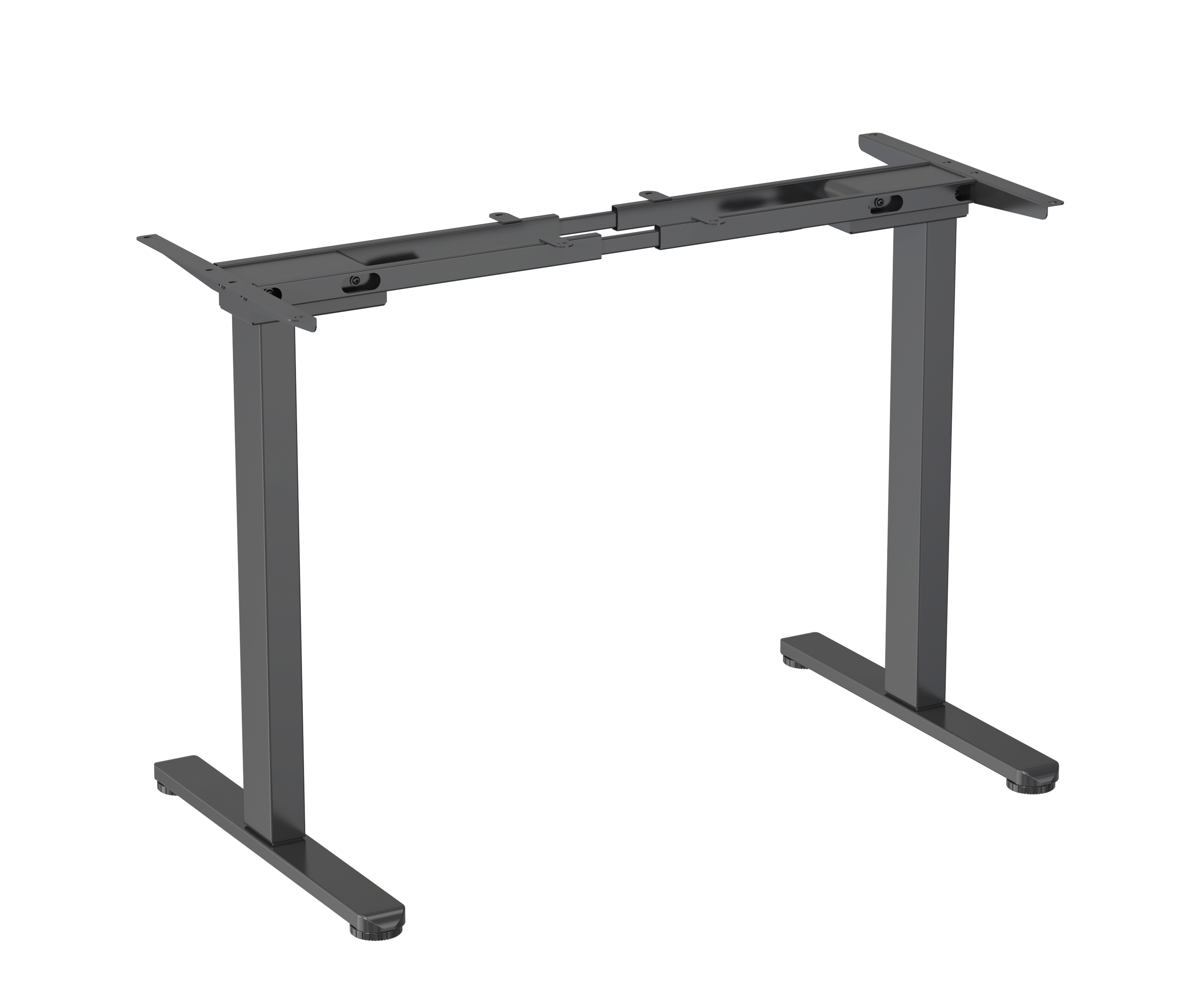 Tempered Glass Dual Motor Height Adjustable Standing Desk – V-MOUNTS JSD2BM-02-G1