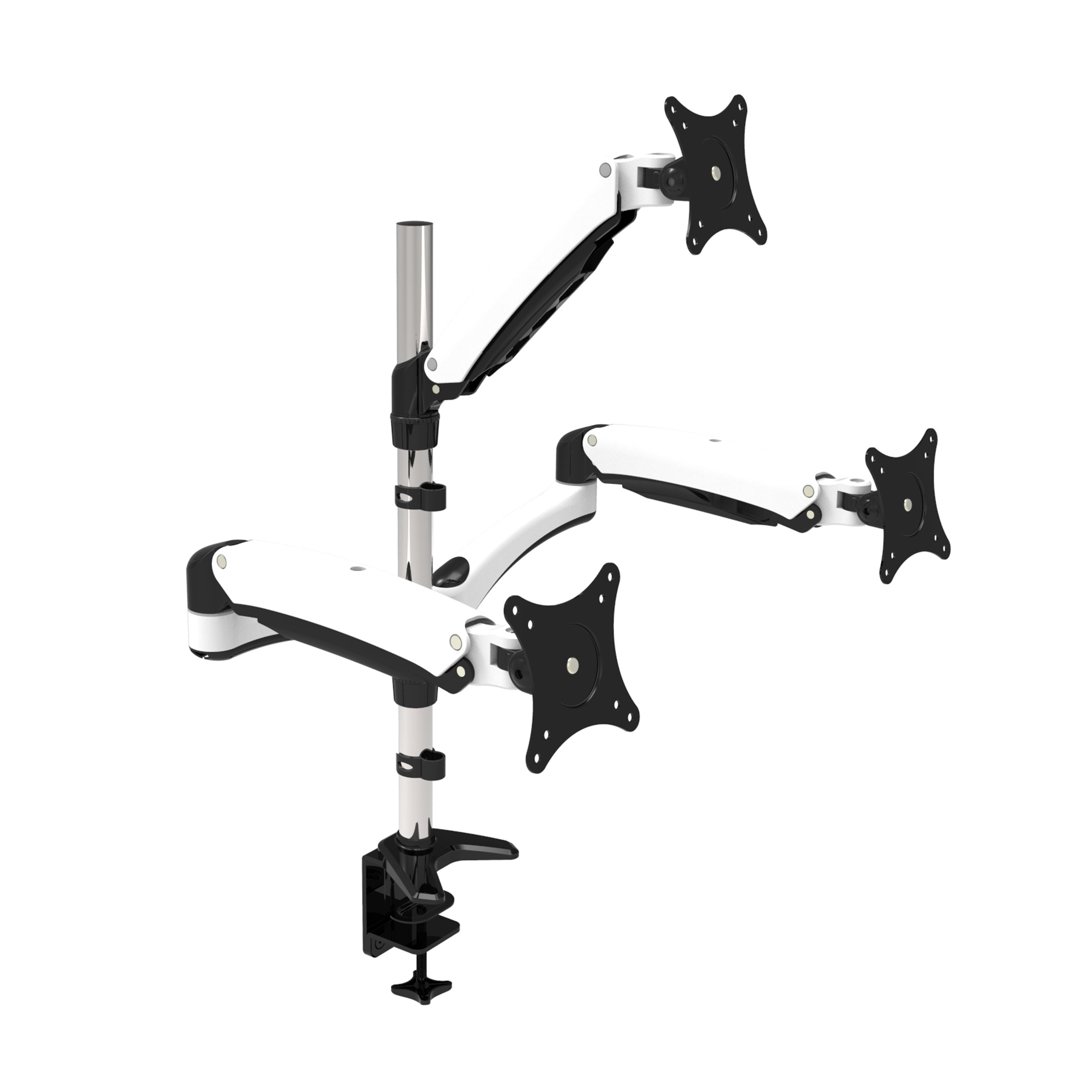 Multi-Scenario Triple Monitor Stand with Mechanical Spring Arms – V-MOUNTS VM-DS135D
