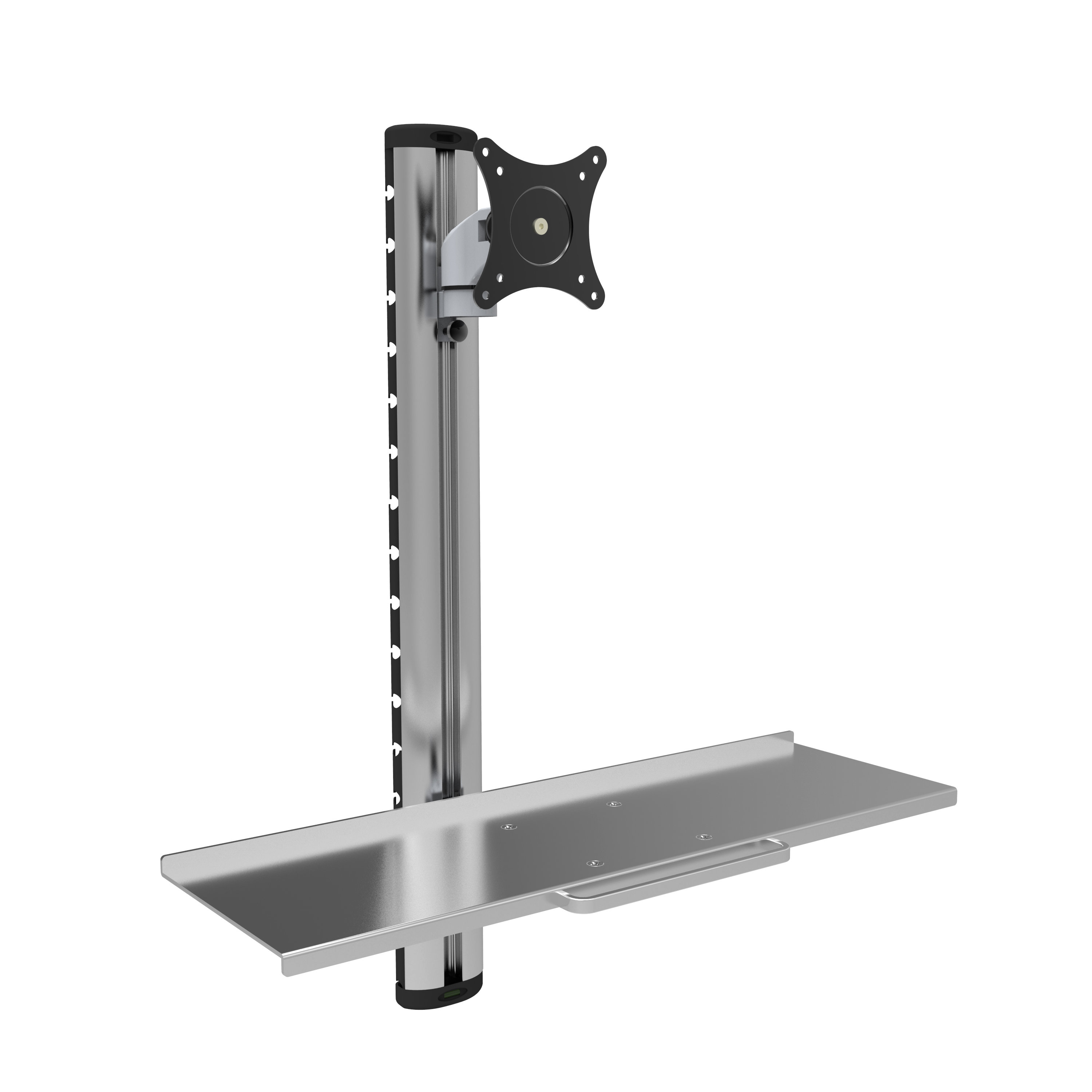 Wall Mounted Sit-Stand Desk Workstation with Monitor Arm – V-MOUNTS VM-WS06