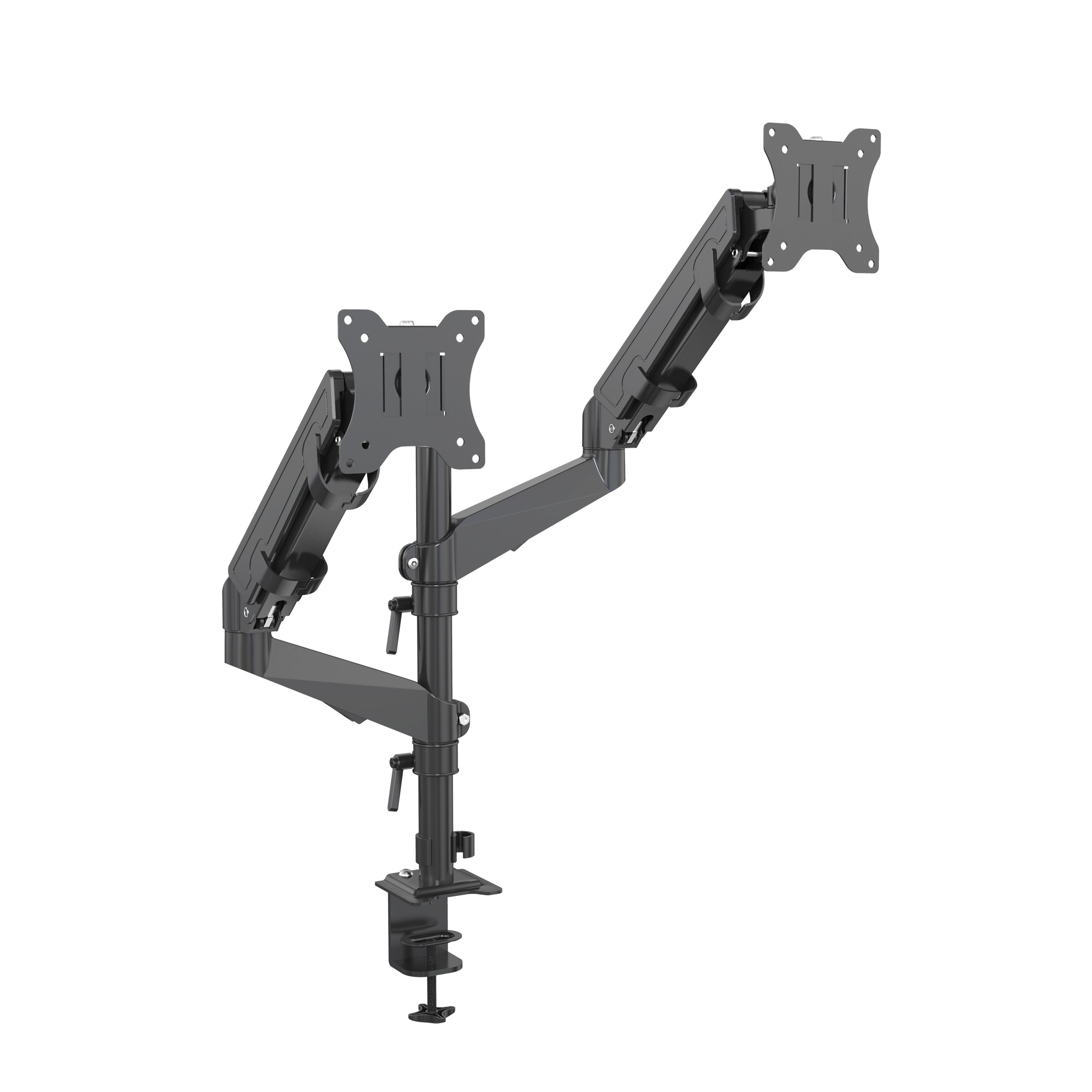 Dual Monitor Gas Spring Adjustable Mount for 15-32
