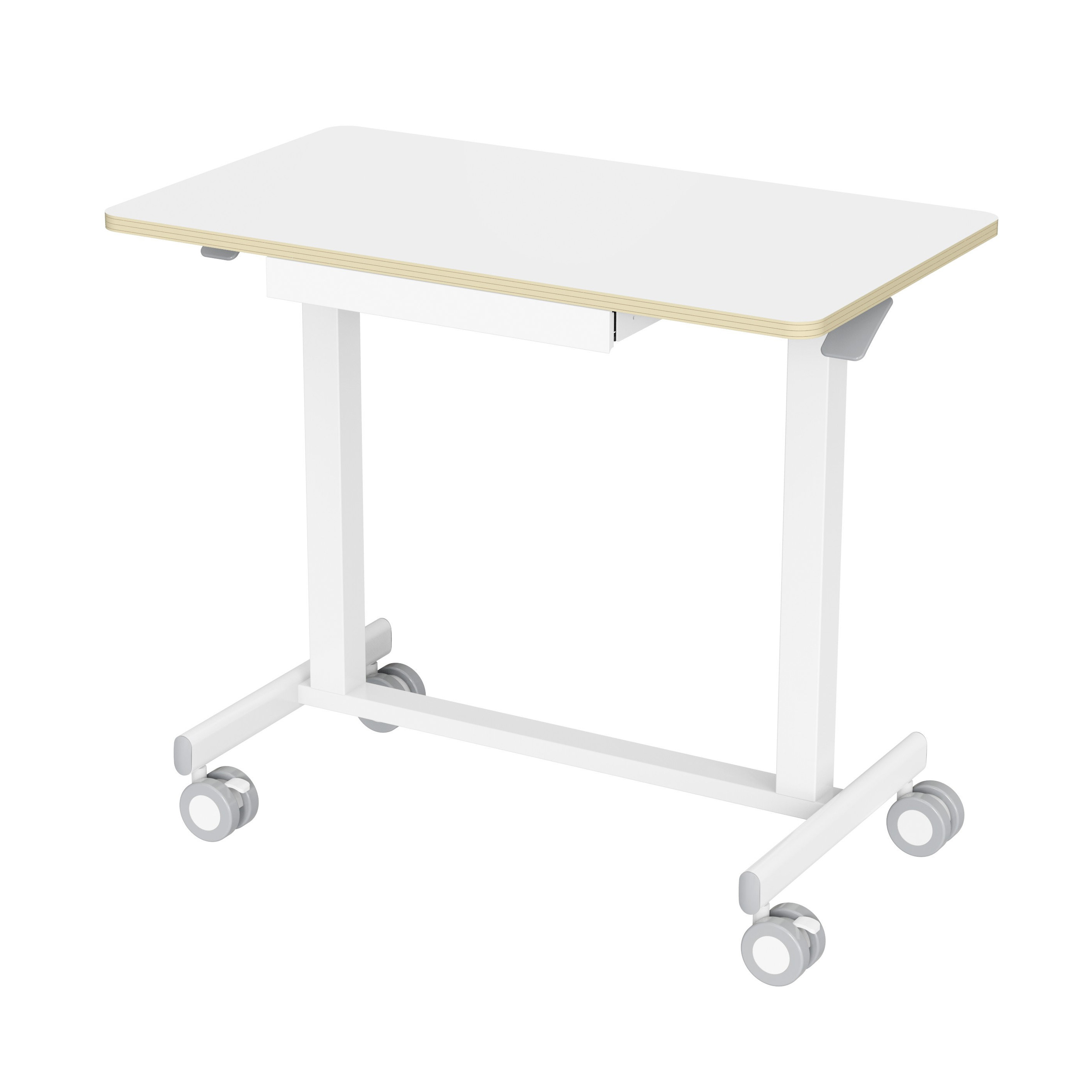 Adjusdesk Laptop Desk with Drawer and 360° Wheels – V-MOUNTS VM-FC102