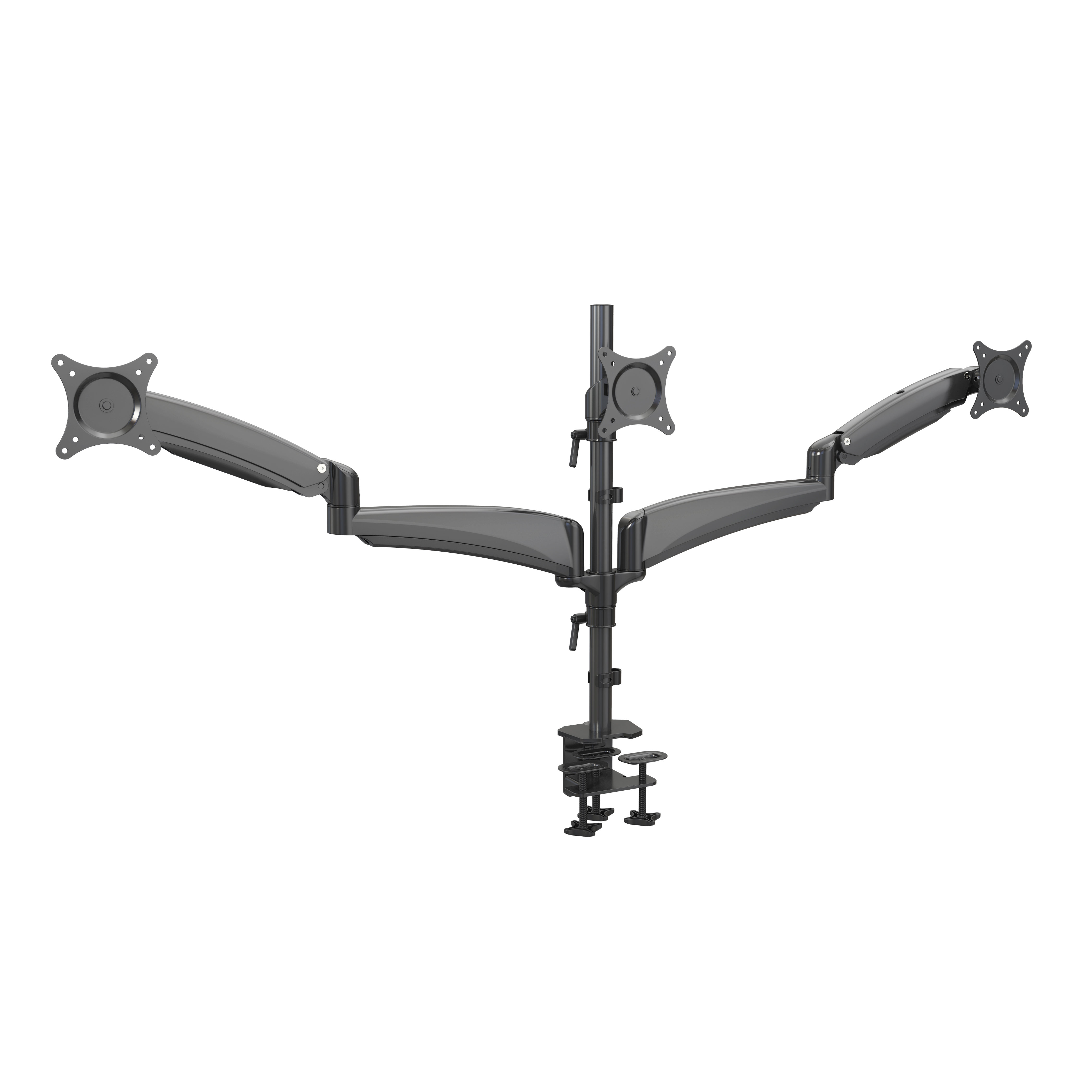 Triple Monitor Stand Mechanical Spring Adjustable Arm with Cable Management – V-MOUNTS VM-LDS134