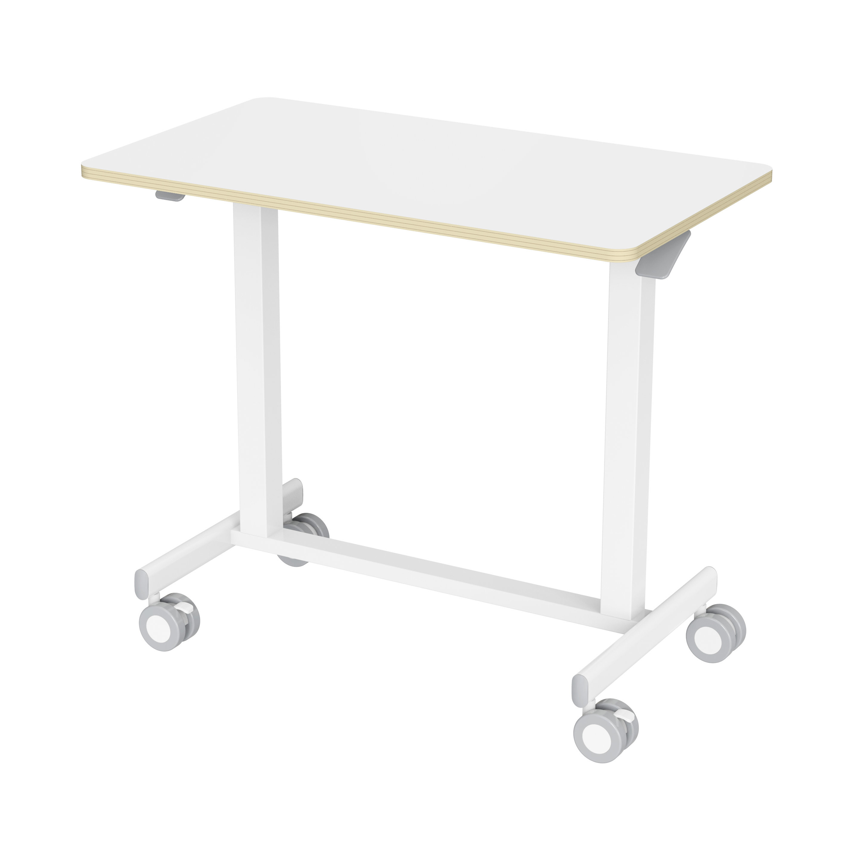 Mobile Laptop Desk Adjusdesk Height Rolling Workstation – V-MOUNTS VM-FC101