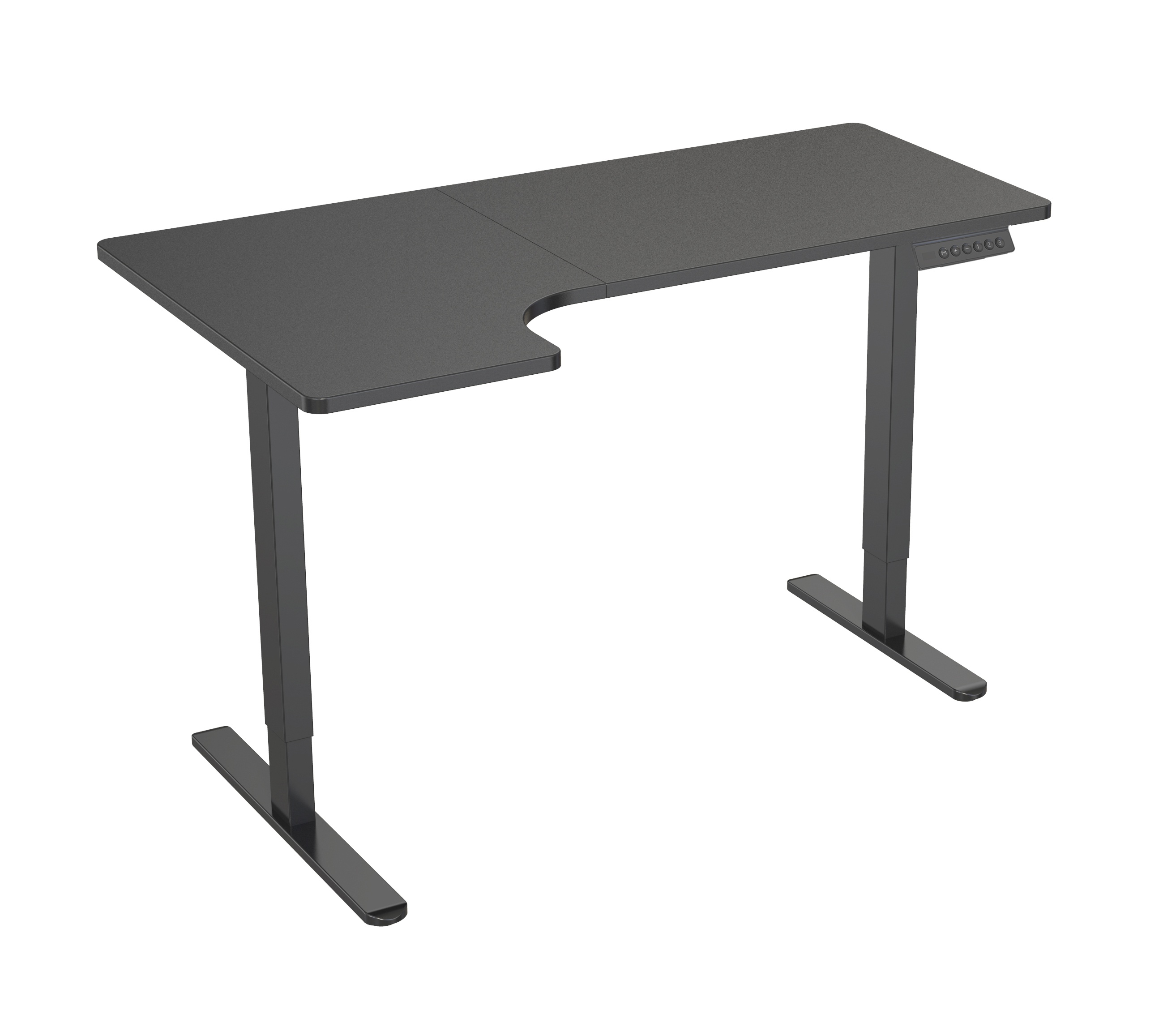 Dual Motor Adjustable Office Desk Frame with Wide Desktop and Thermal Protection - V-MOUNTS JSD2-02-L1