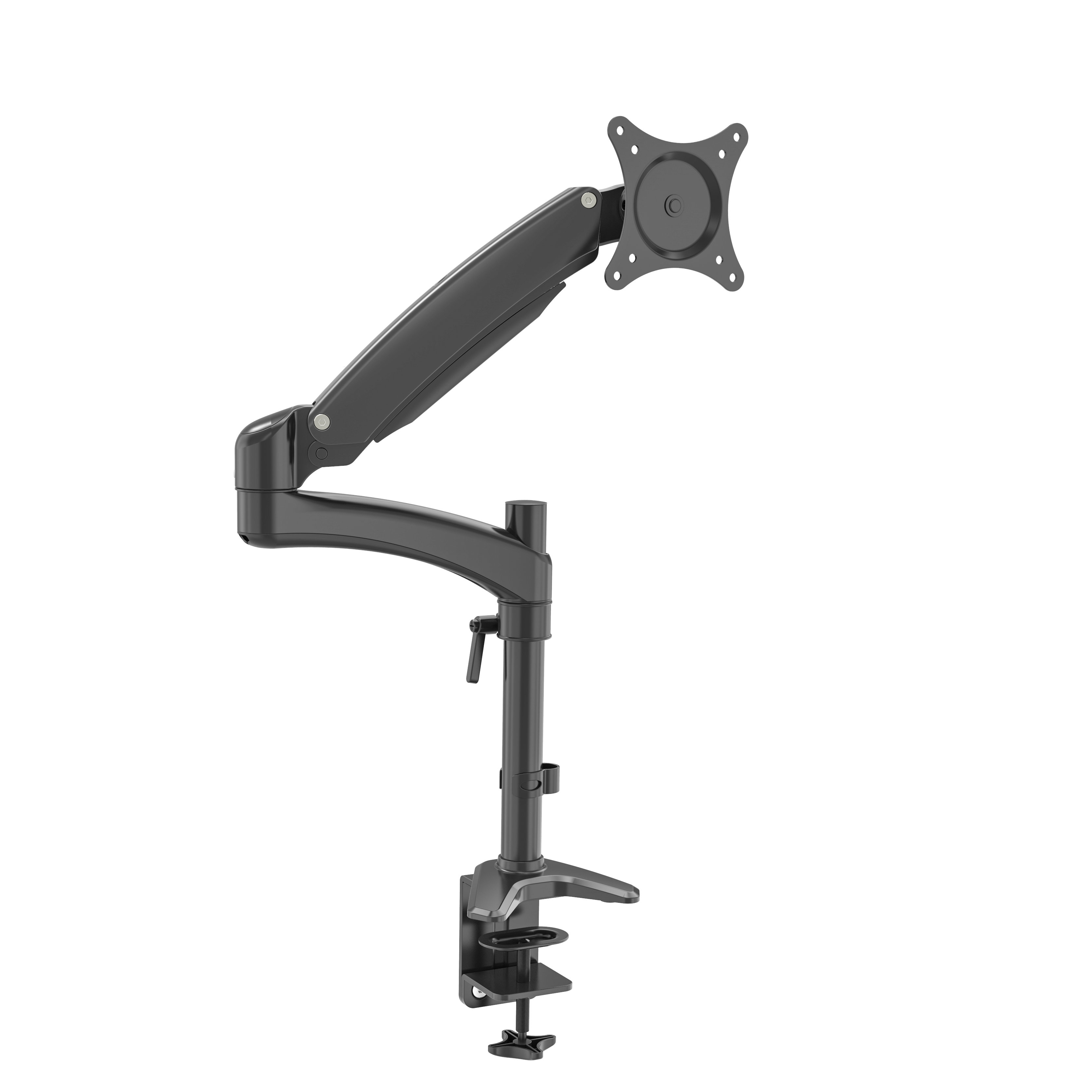 Adjustable Mechanical Spring Monitor Arm with Plastic Cover – V-MOUNTS VM-DS112D-E