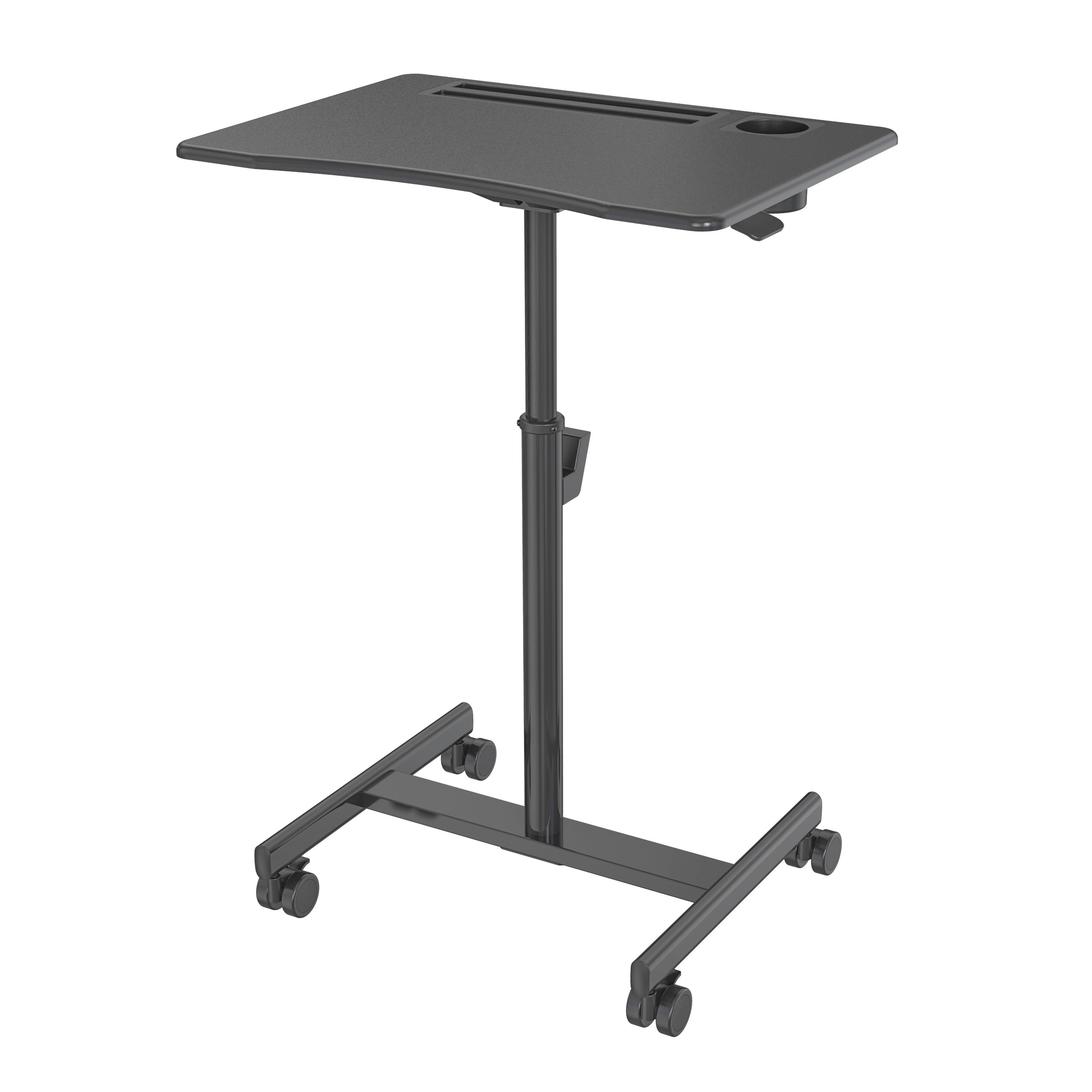 Height Adjustable Mobile Laptop Desk with Wheels and Bag Hook – V-MOUNTS VM-FDS104