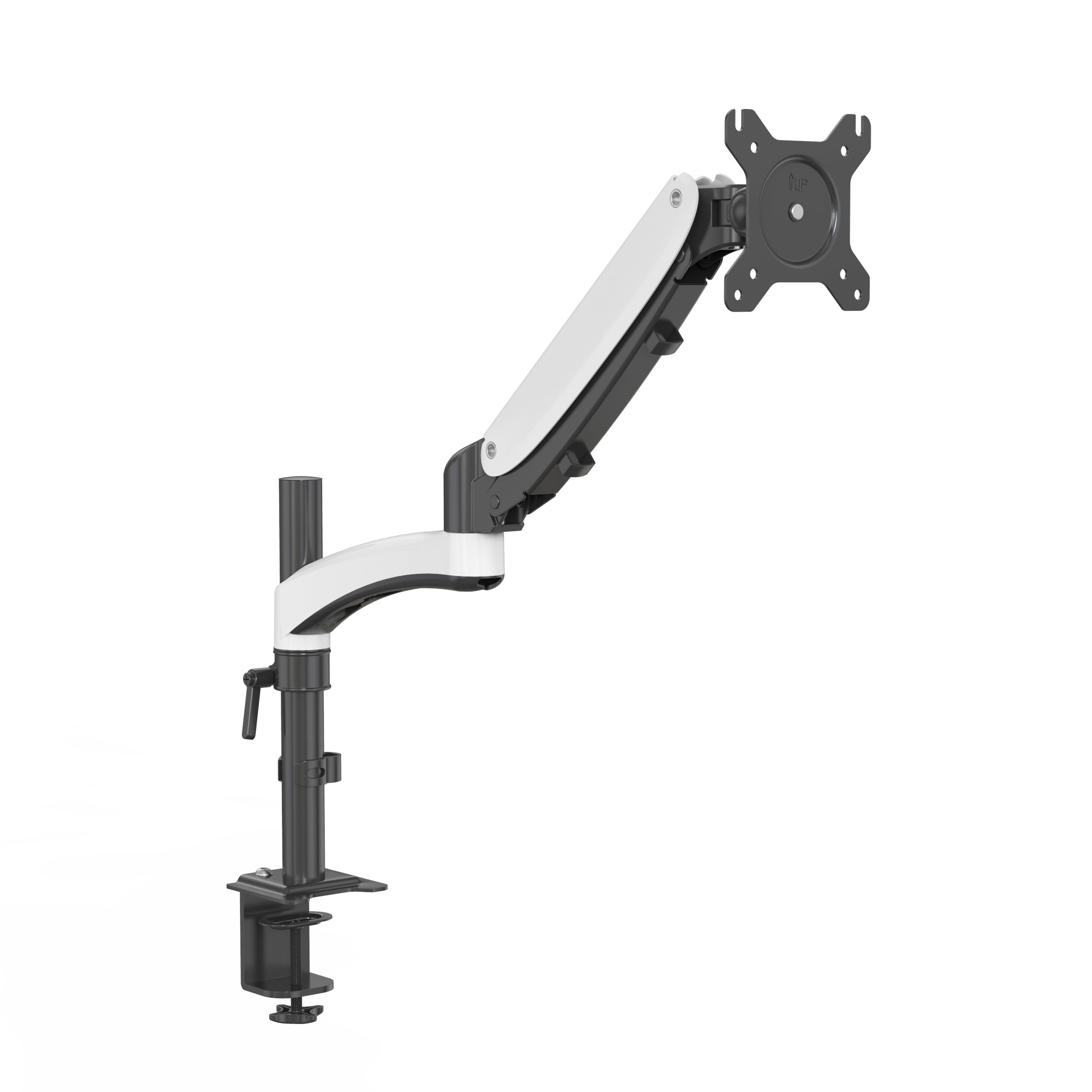 Adjustable Single Monitor Arm Gas Spring Desk Mount with Cable Management – V-MOUNTS VM-GM512YD