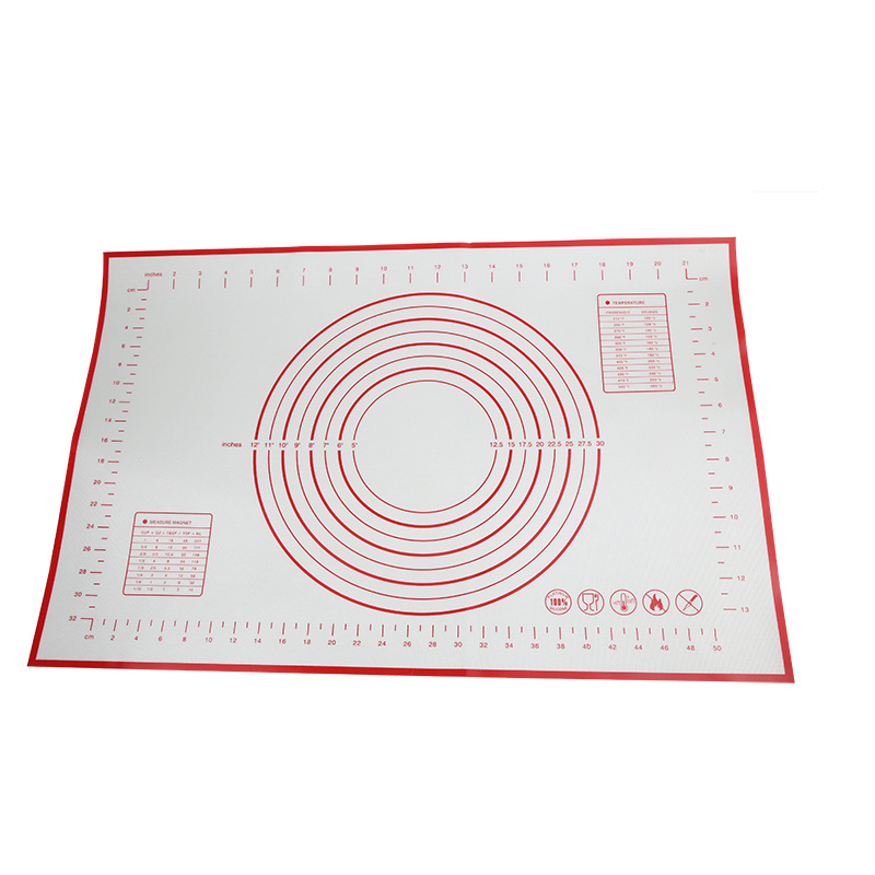 Tapis de découpe avec mesures, tapis de cuisson en silicone / tapis à pâte / tapis pour pâtisserie