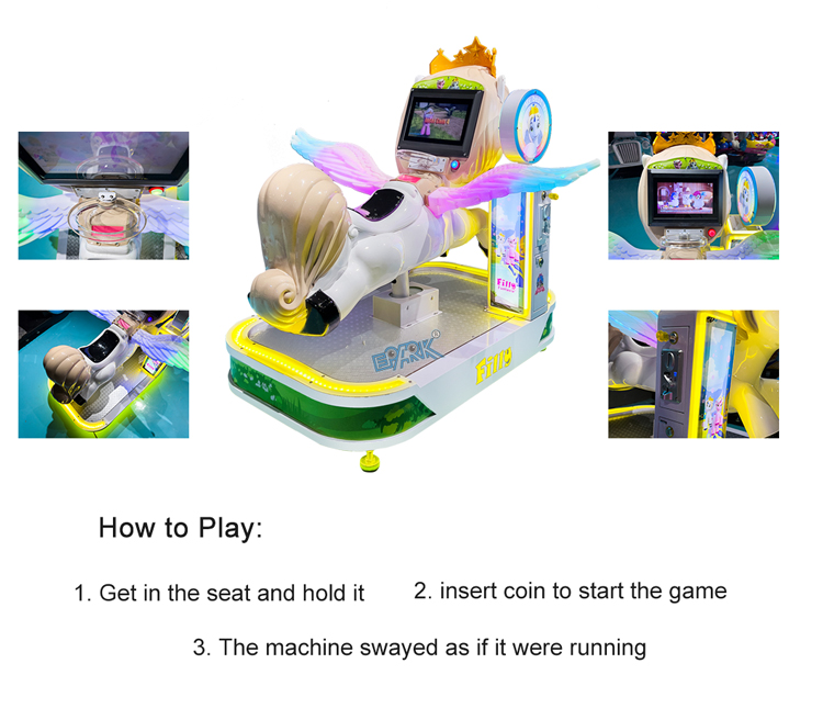 Popular Amusement Park Coin Operated Games Kiddie Ride Kid Swing Machine factory