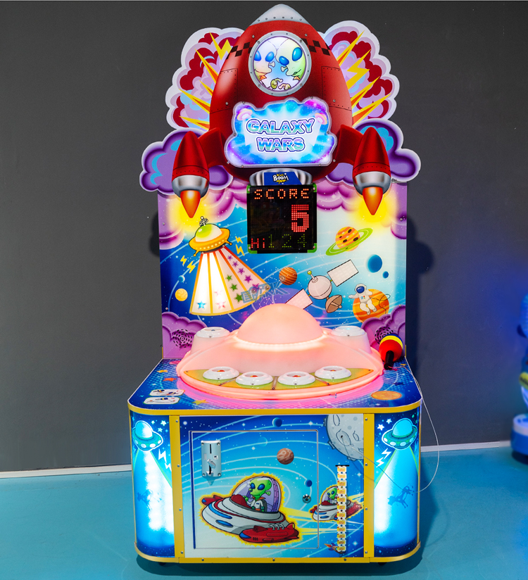 Coin-Operated Hammer Arcade Games Kids Hitting Hammer frog Whack A Mole Redemption Game Machine supplier